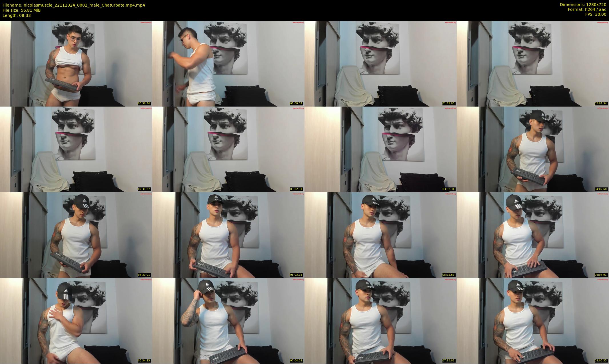 nicolasmuscle — 9 minute Chaturbate male cam show recording, 720p, Nov 22, 2024