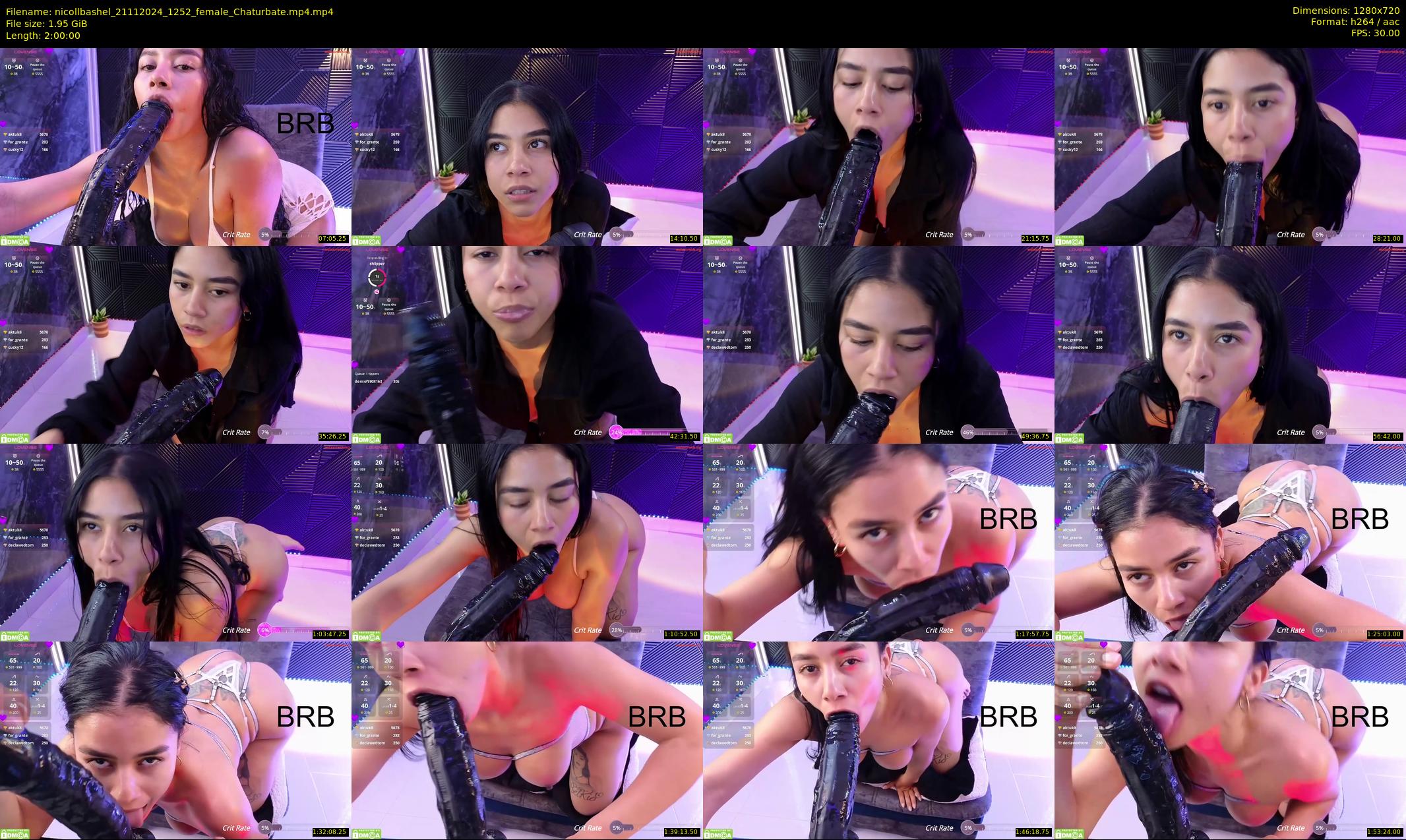 nicollbashel — 120 minute Chaturbate female cam show recording, 720p, Nov 21, 2024