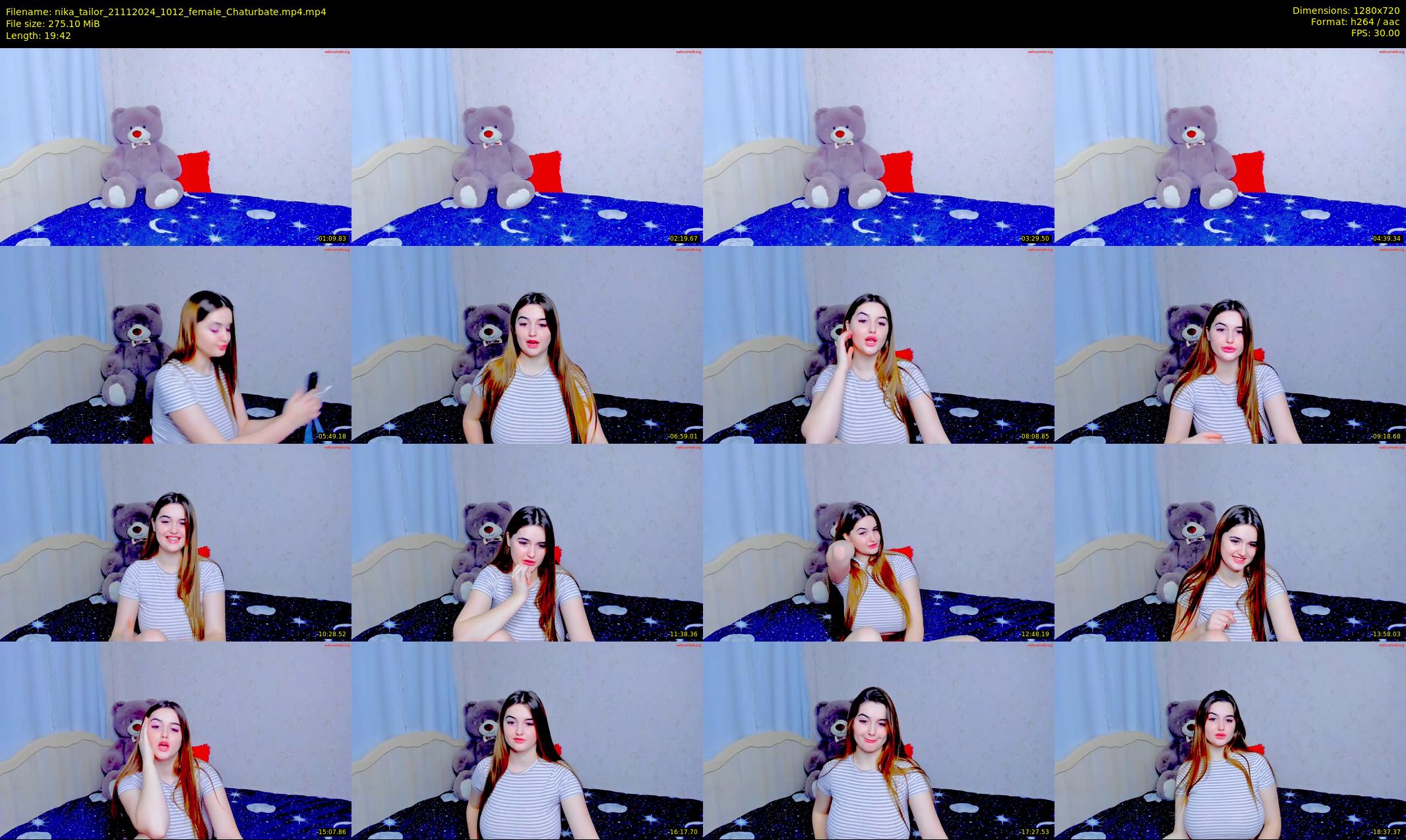 nika_tailor — 20 minute Chaturbate female cam show recording, 720p, Nov 21, 2024