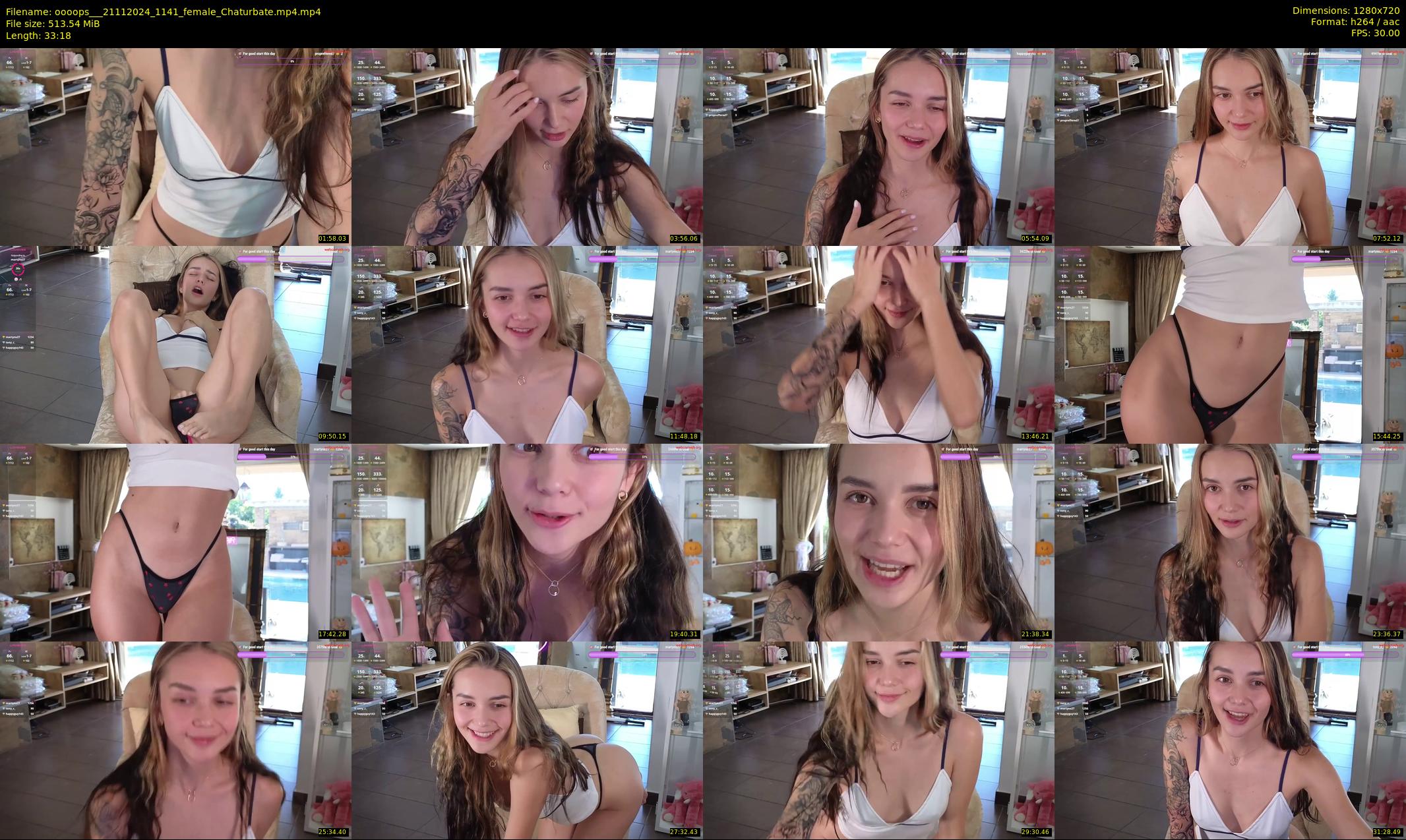 oooops__ — 34 minute Chaturbate female cam show recording, 720p, Nov 21, 2024