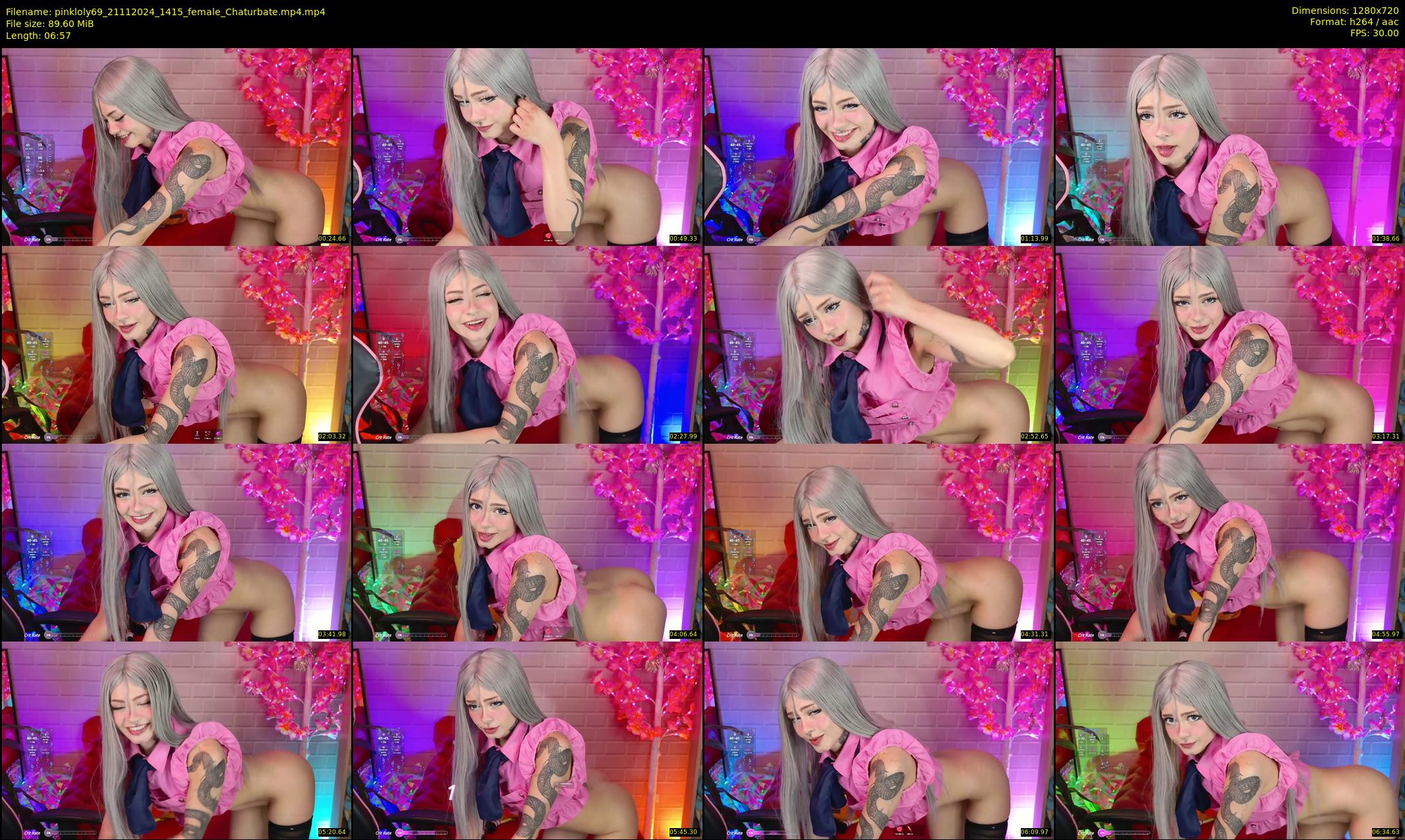 pinkloly69 — 7 minute Chaturbate female cam show recording, 720p, Nov 21, 2024