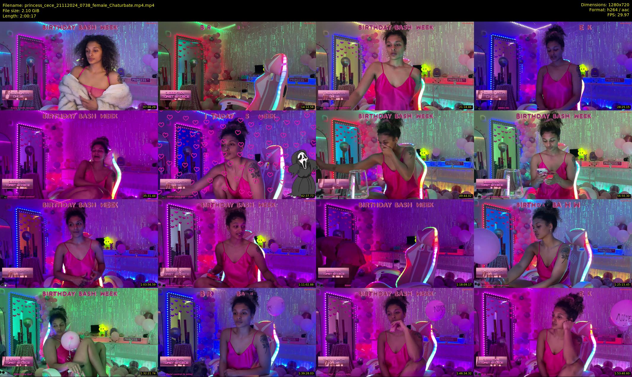 princess_cece — 121 minute Chaturbate female cam show recording, 720p, Nov 21, 2024
