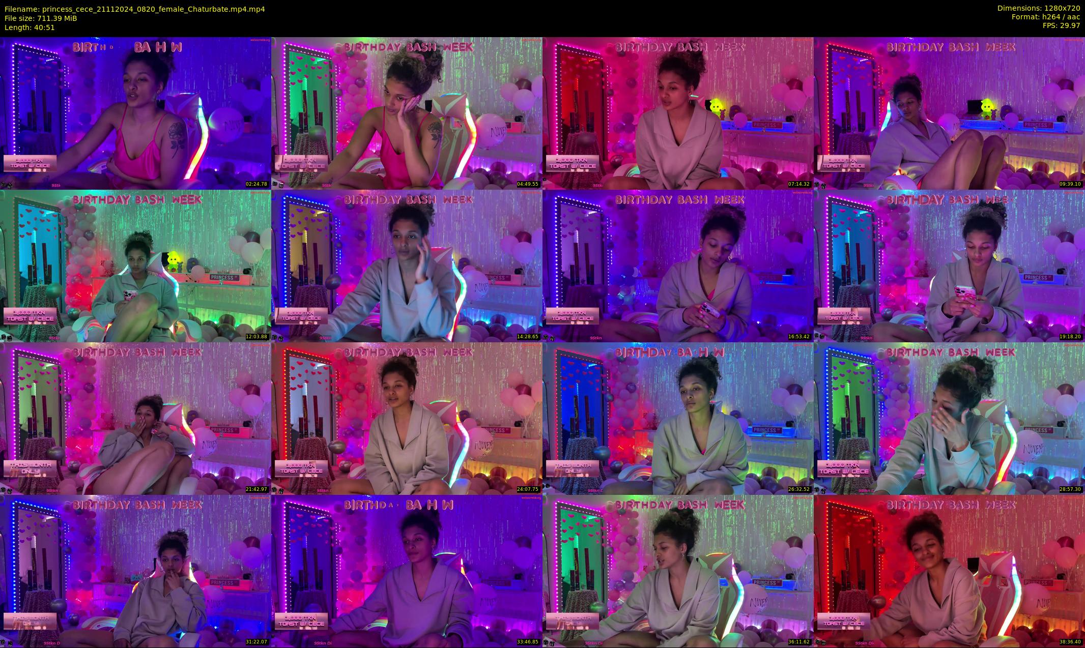 princess_cece — 41 minute Chaturbate female cam show recording, 720p, Nov 21, 2024