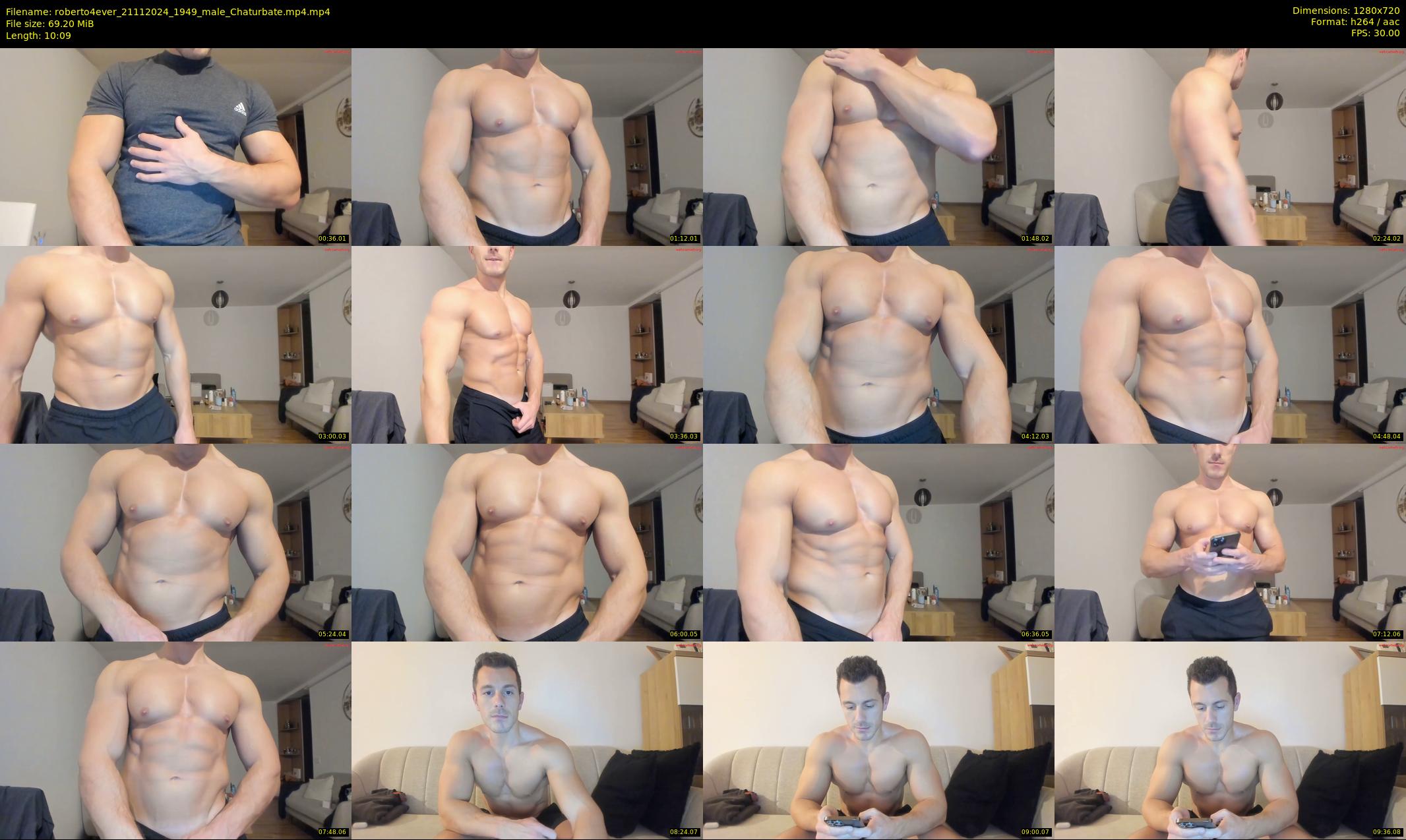 roberto4ever — 11 minute Chaturbate male cam show recording, 720p, Nov 21, 2024