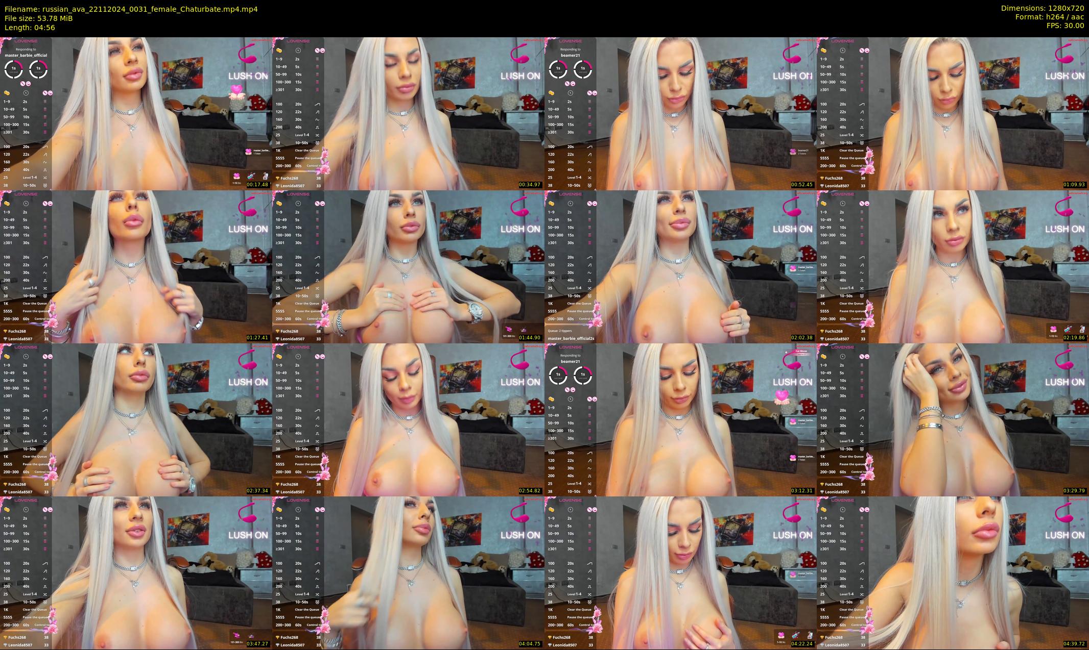 russian_ava — 5 minute Chaturbate female cam show recording, 720p, Nov 22, 2024