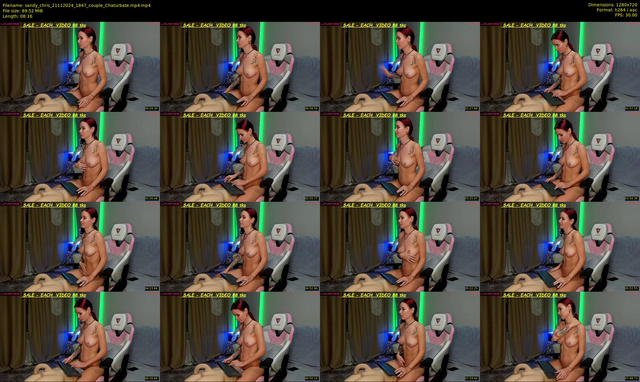 sandy_chris — 9 minute Chaturbate couple cam show recording, 720p, Nov 21, 2024