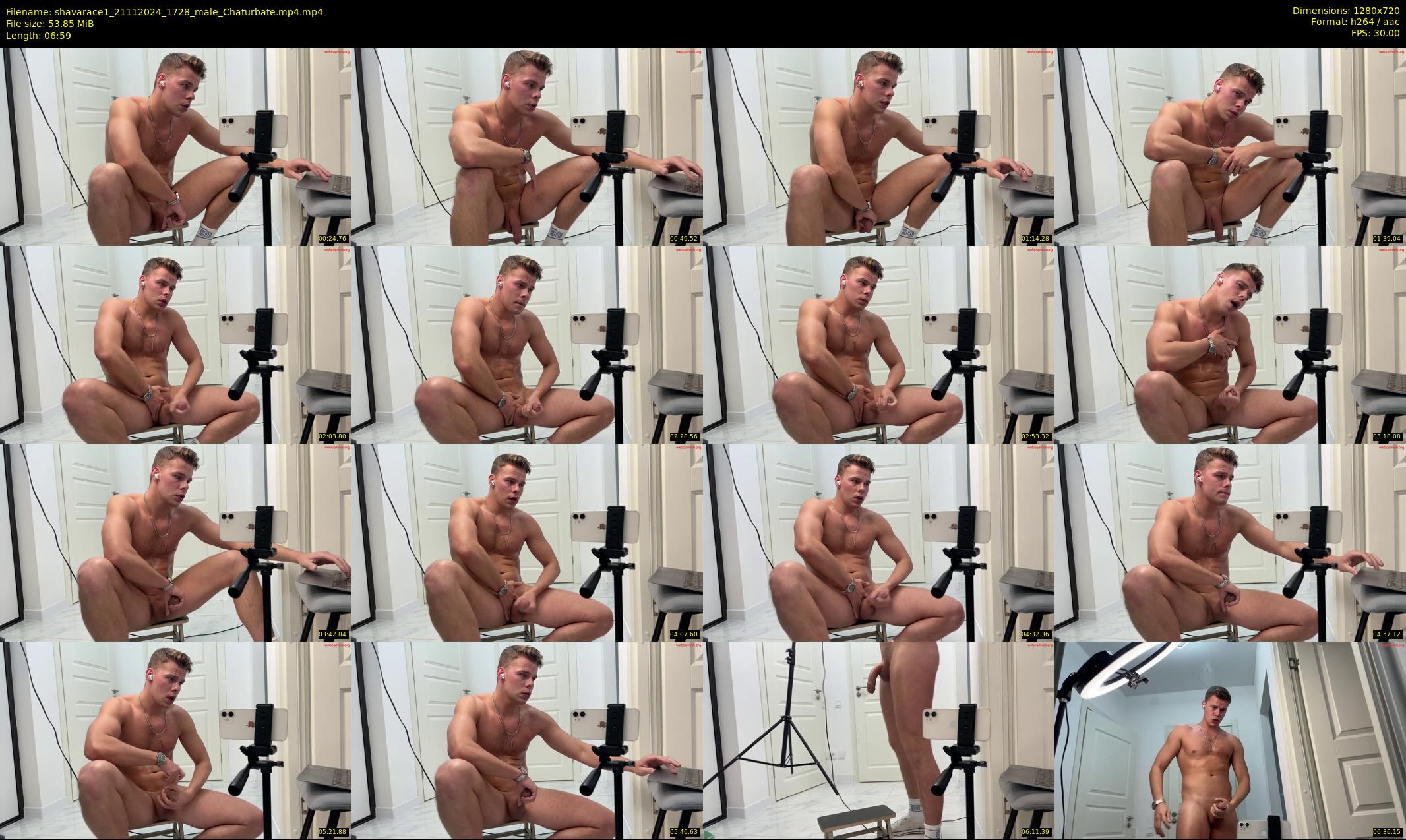 shavarace1 — 7 minute Chaturbate male cam show recording, 720p, Nov 21, 2024