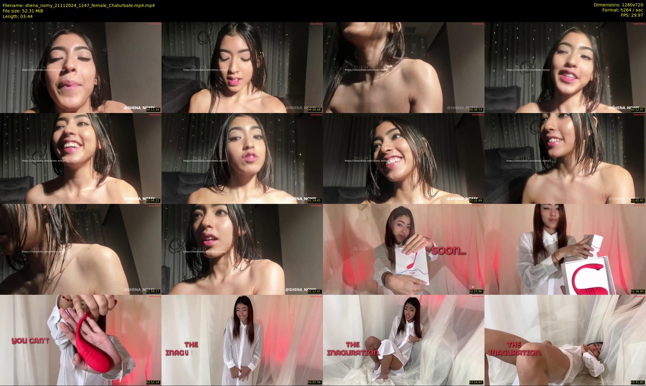 shena_nomy — 4 minute Chaturbate female cam show recording, 720p, Nov 21, 2024