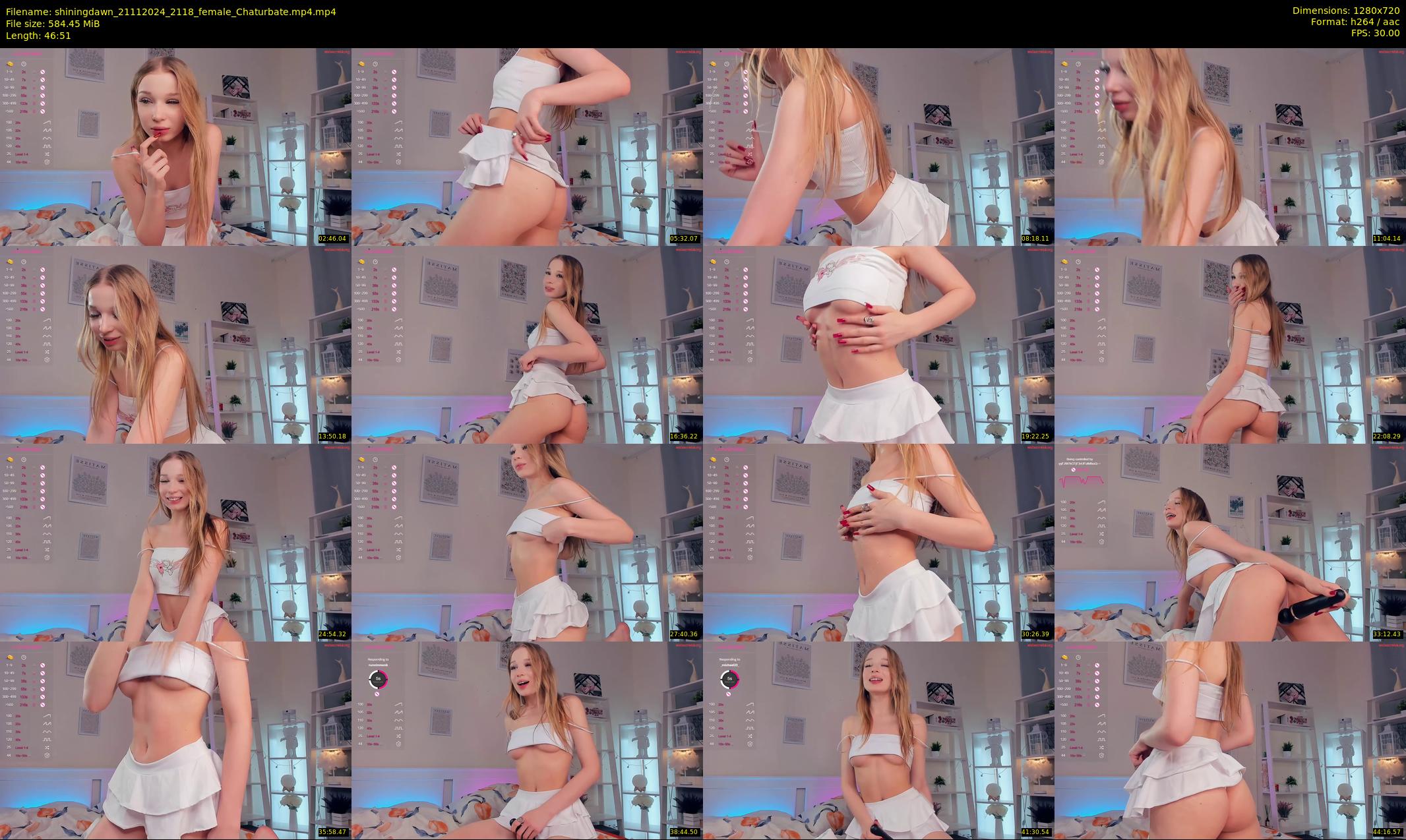 shiningdawn — 47 minute Chaturbate female cam show recording, 720p, Nov 21, 2024