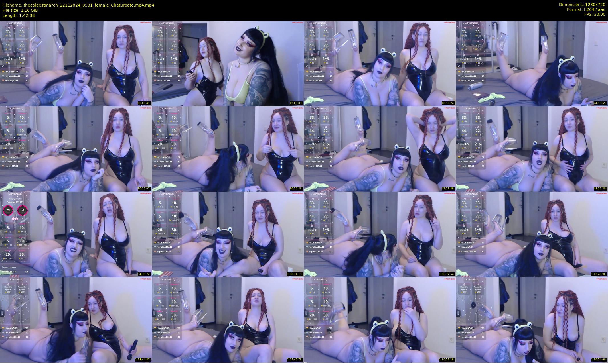 thecoldestmarch — 103 minute Chaturbate female cam show recording, 720p, Nov 22, 2024