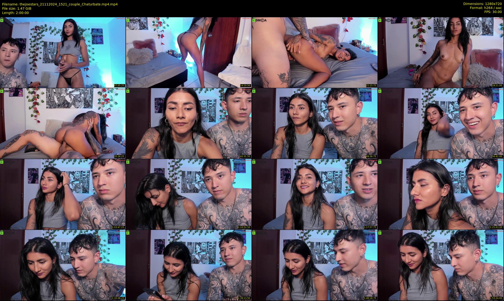 thejoestars — 120 minute Chaturbate couple cam show recording, 720p, Nov 21, 2024