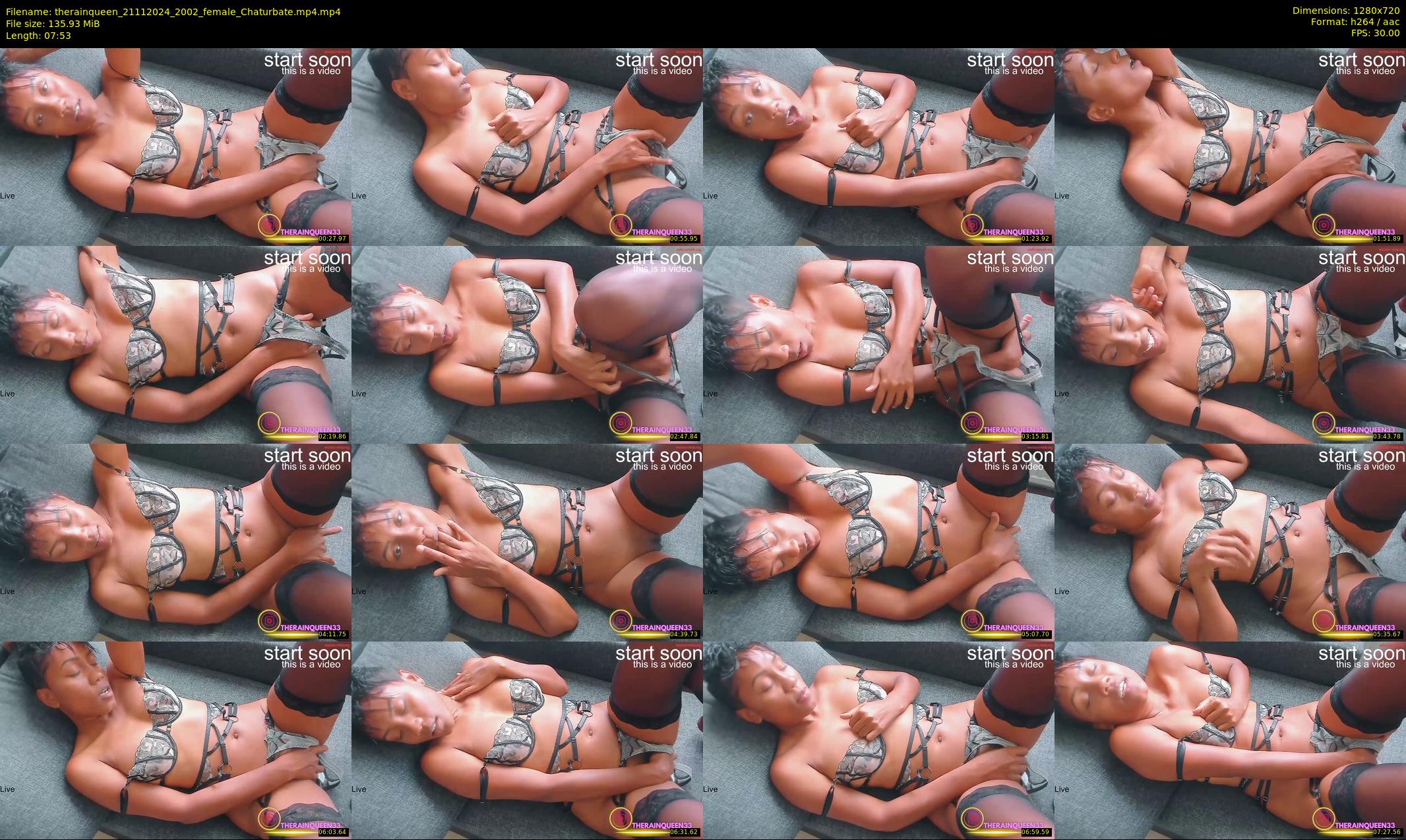 therainqueen — 8 minute Chaturbate female cam show recording, 720p, Nov 21, 2024