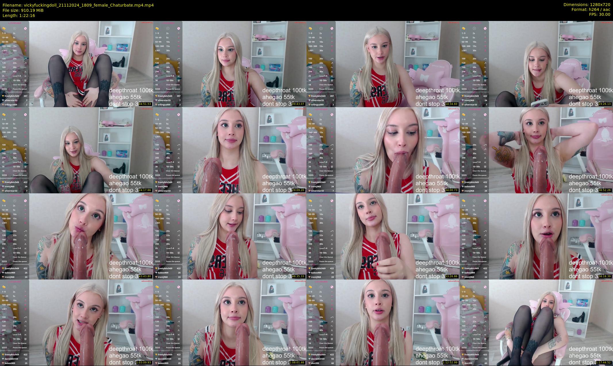 vickyfuckingdoll — 83 minute Chaturbate female cam show recording, 720p, Nov 21, 2024