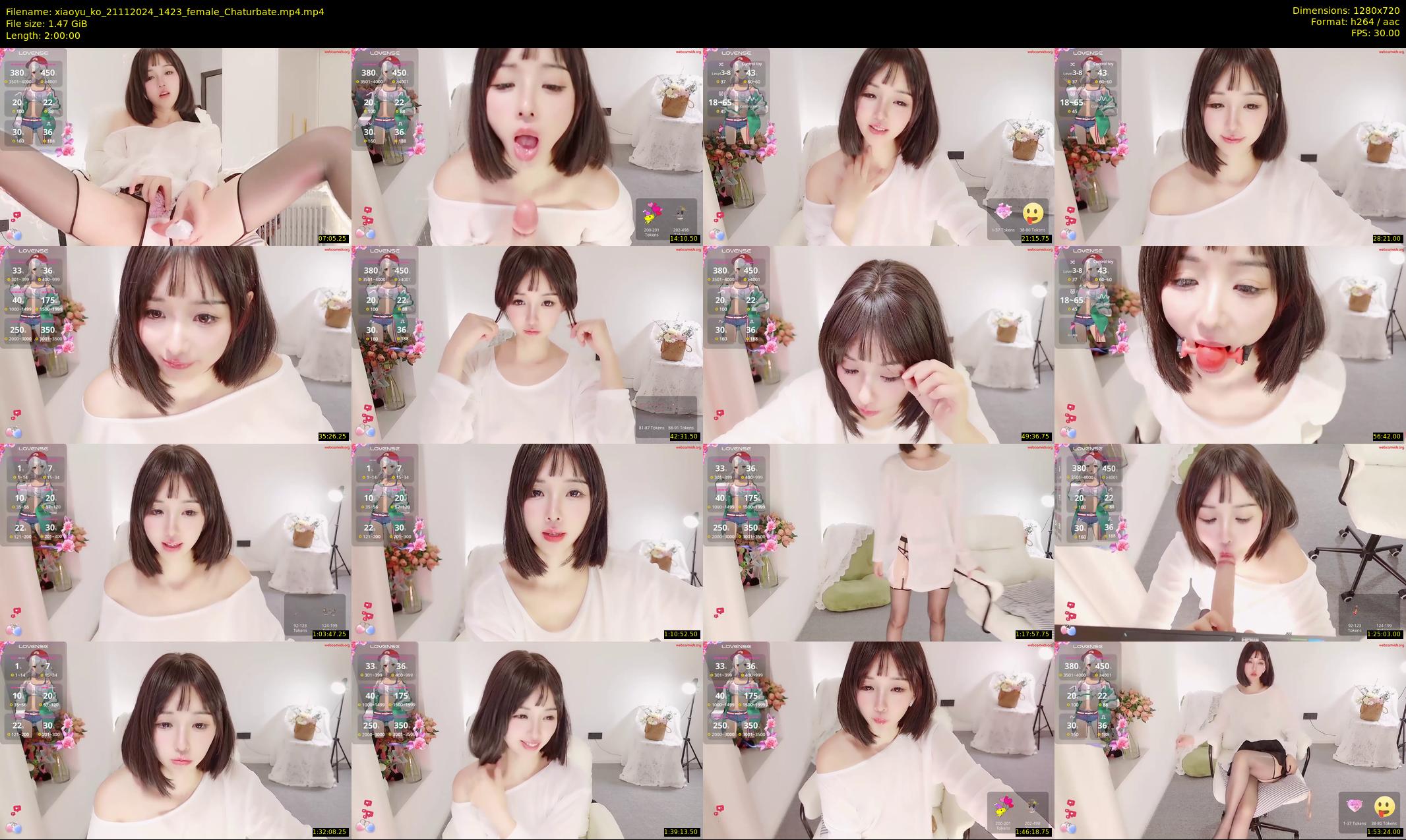 xiaoyu_ko — 120 minute Chaturbate female cam show recording, 720p, Nov 21, 2024