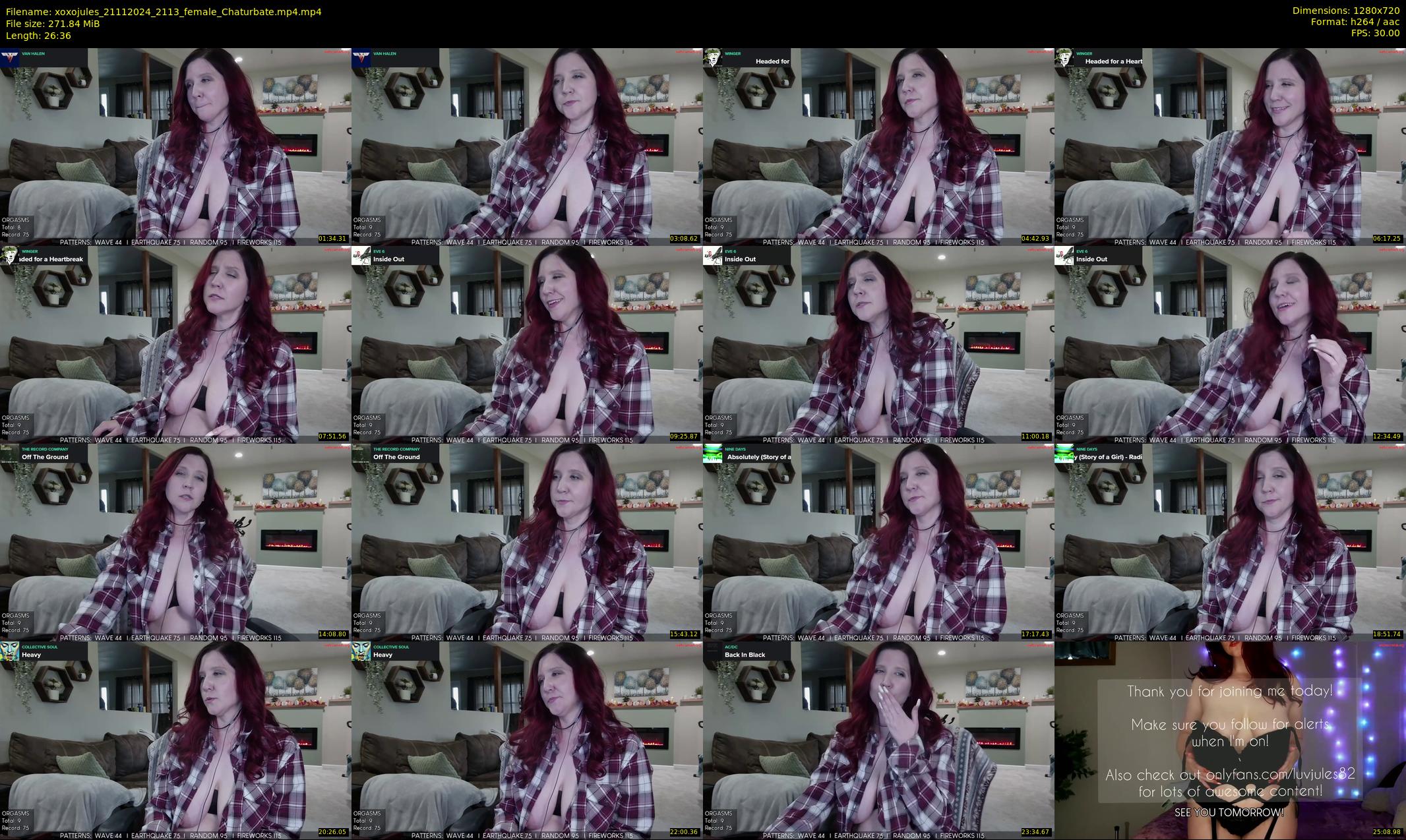 xoxojules — 27 minute Chaturbate female cam show recording, 720p, Nov 21, 2024