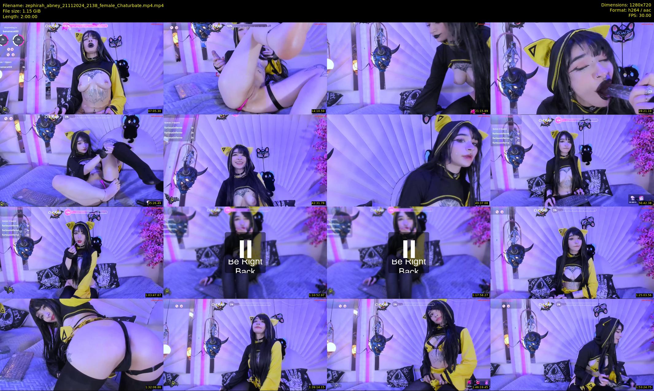 zephirah_abney — 120 minute Chaturbate female cam show recording, 720p, Nov 21, 2024
