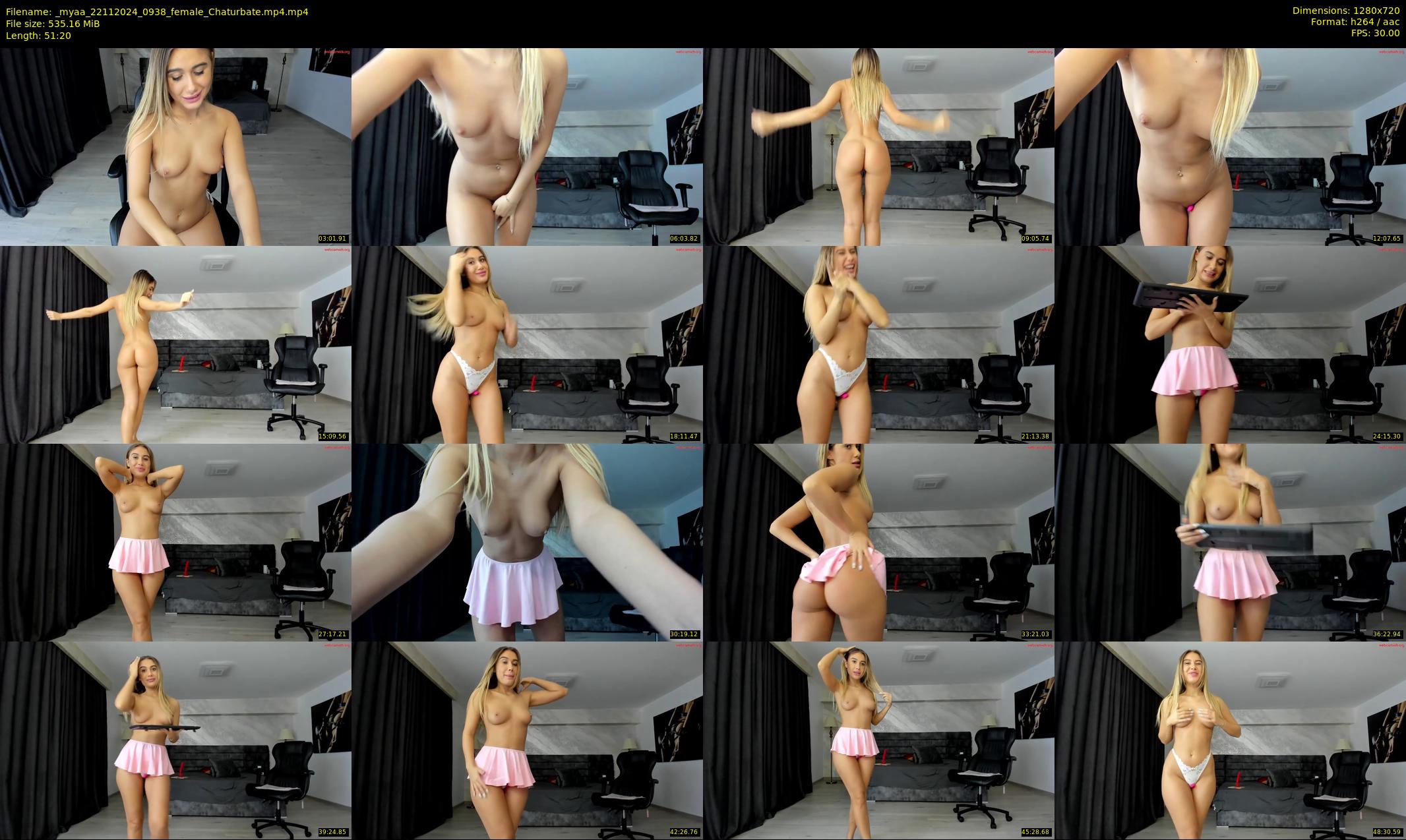 _myaa — 52 minute Chaturbate female cam show recording, 720p, Nov 22, 2024
