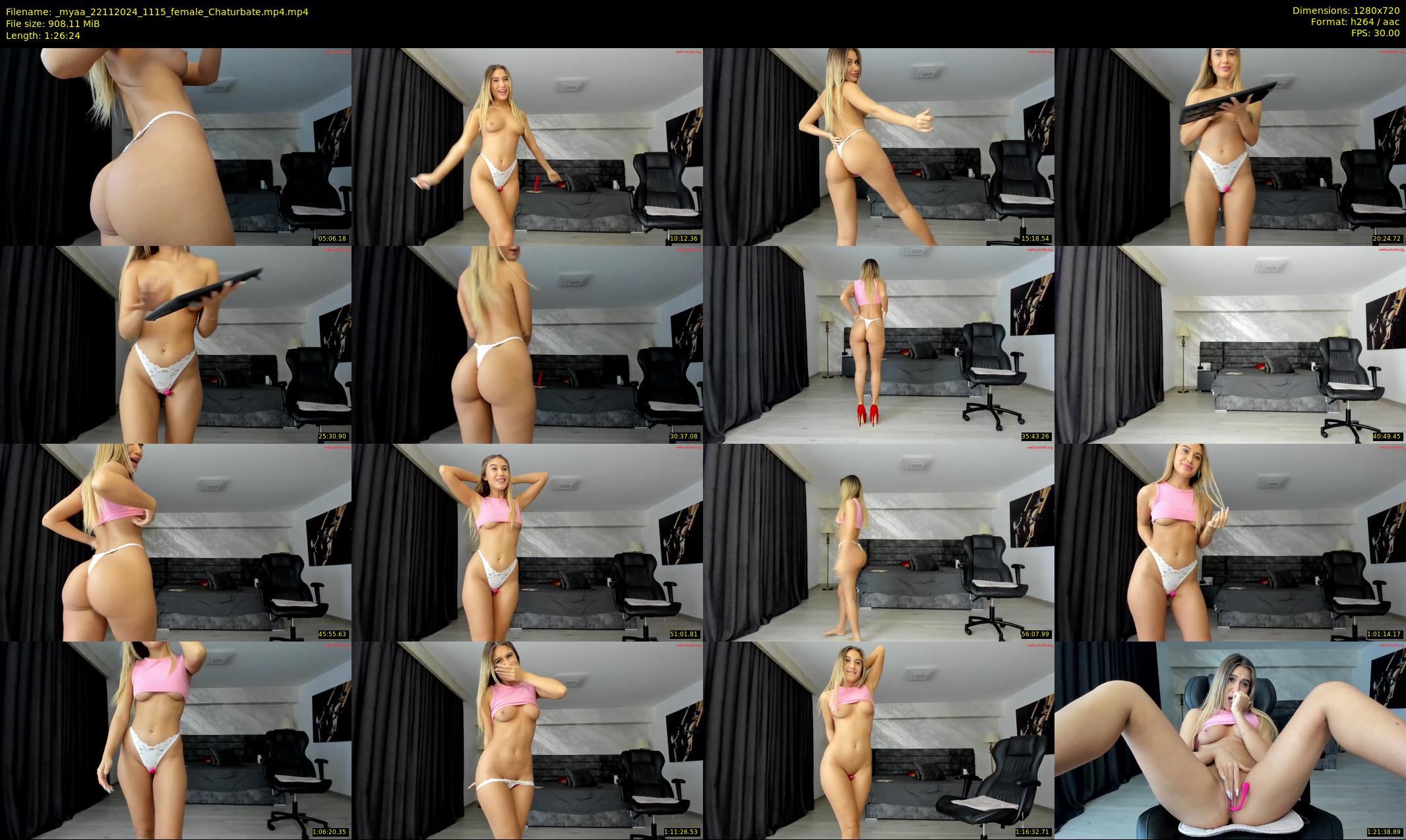 _myaa — 87 minute Chaturbate female cam show recording, 720p, Nov 22, 2024