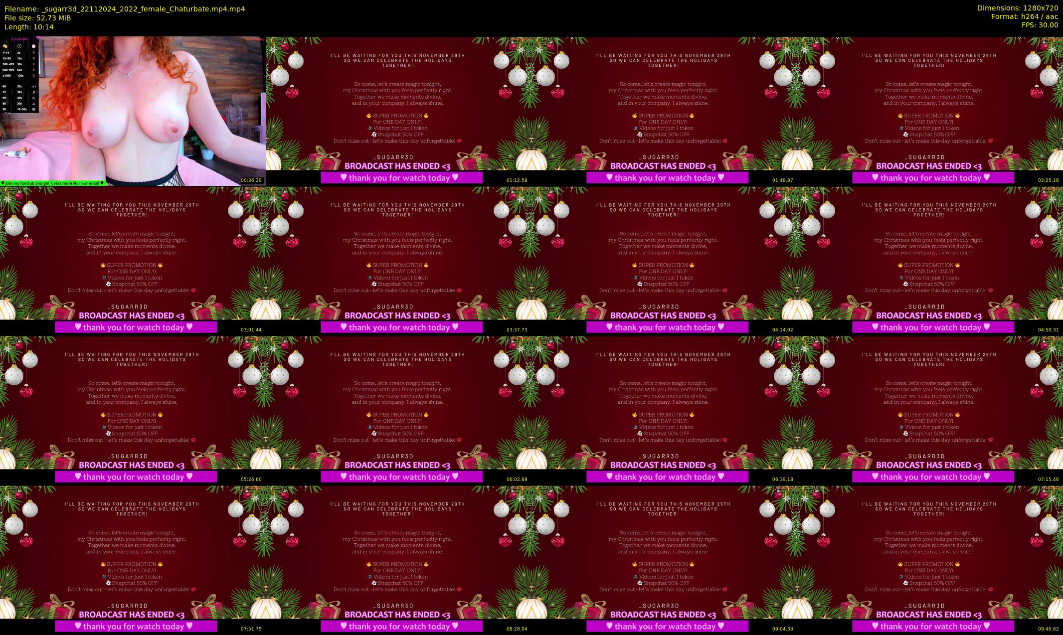 _sugarr3d — 11 minute Chaturbate female cam show recording, 720p, Nov 22, 2024