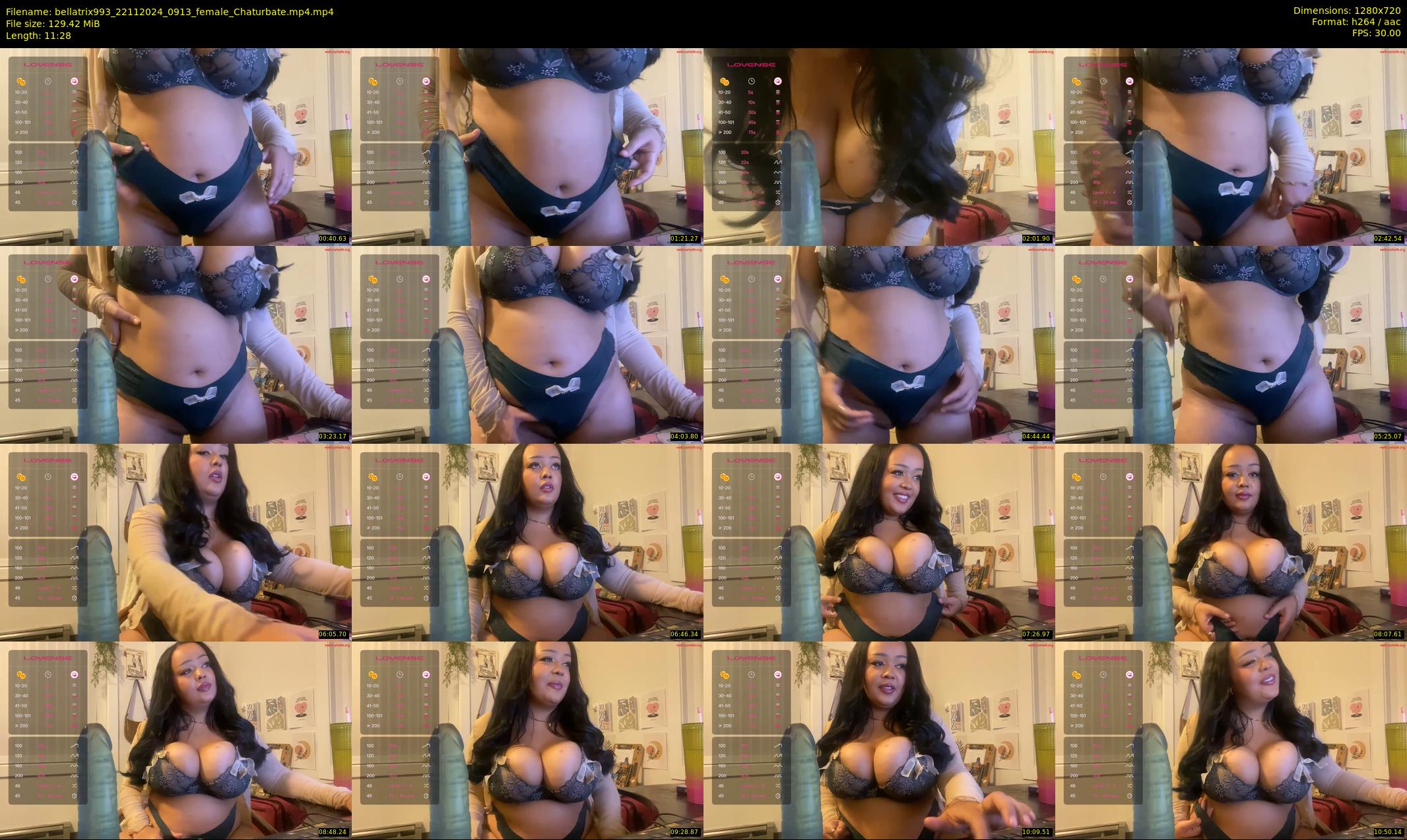 bellatrix993 — 12 minute Chaturbate female cam show recording, 720p, Nov 22, 2024
