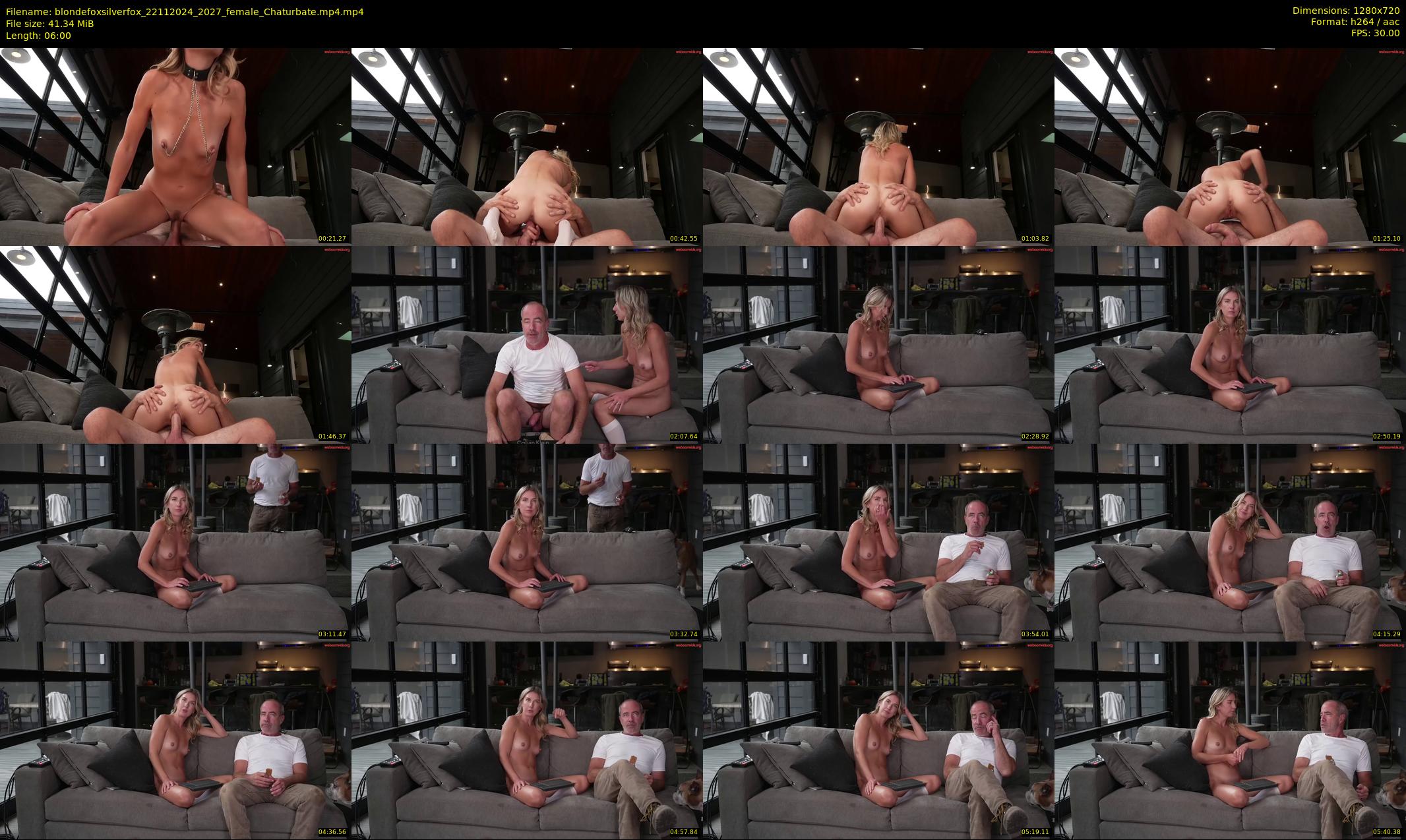 blondefoxsilverfox — 6 minute Chaturbate couple cam show recording, 720p, Nov 22, 2024