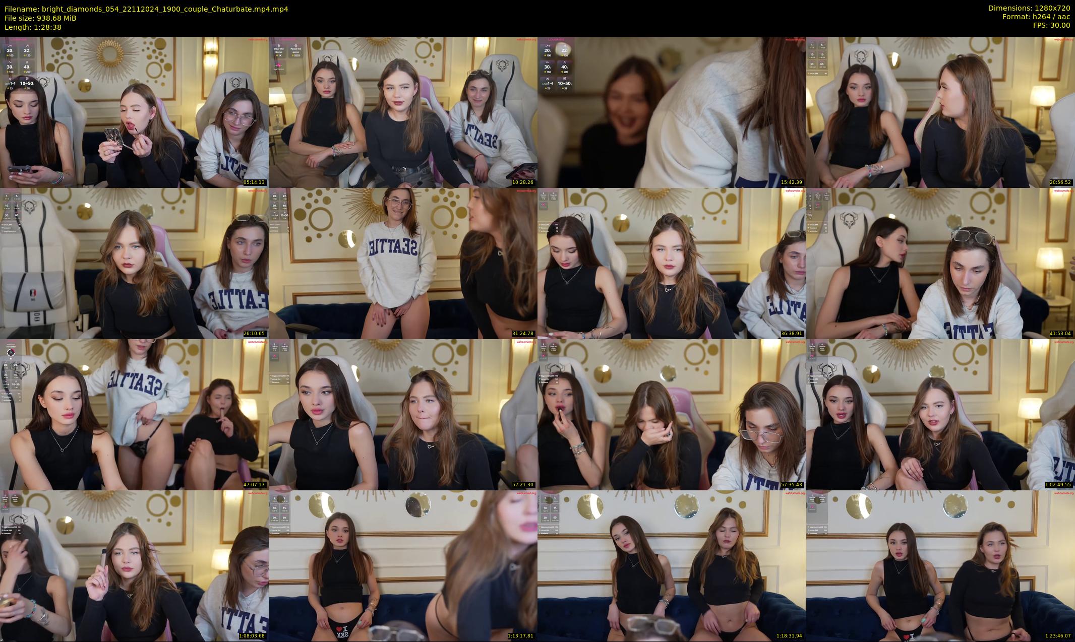 bright_diamonds_054 — 89 minute Chaturbate couple cam show recording, 720p, Nov 22, 2024