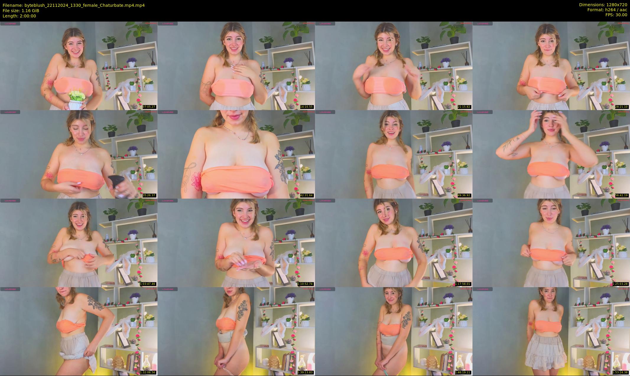 byteblush — 120 minute Chaturbate female cam show recording, 720p, Nov 22, 2024
