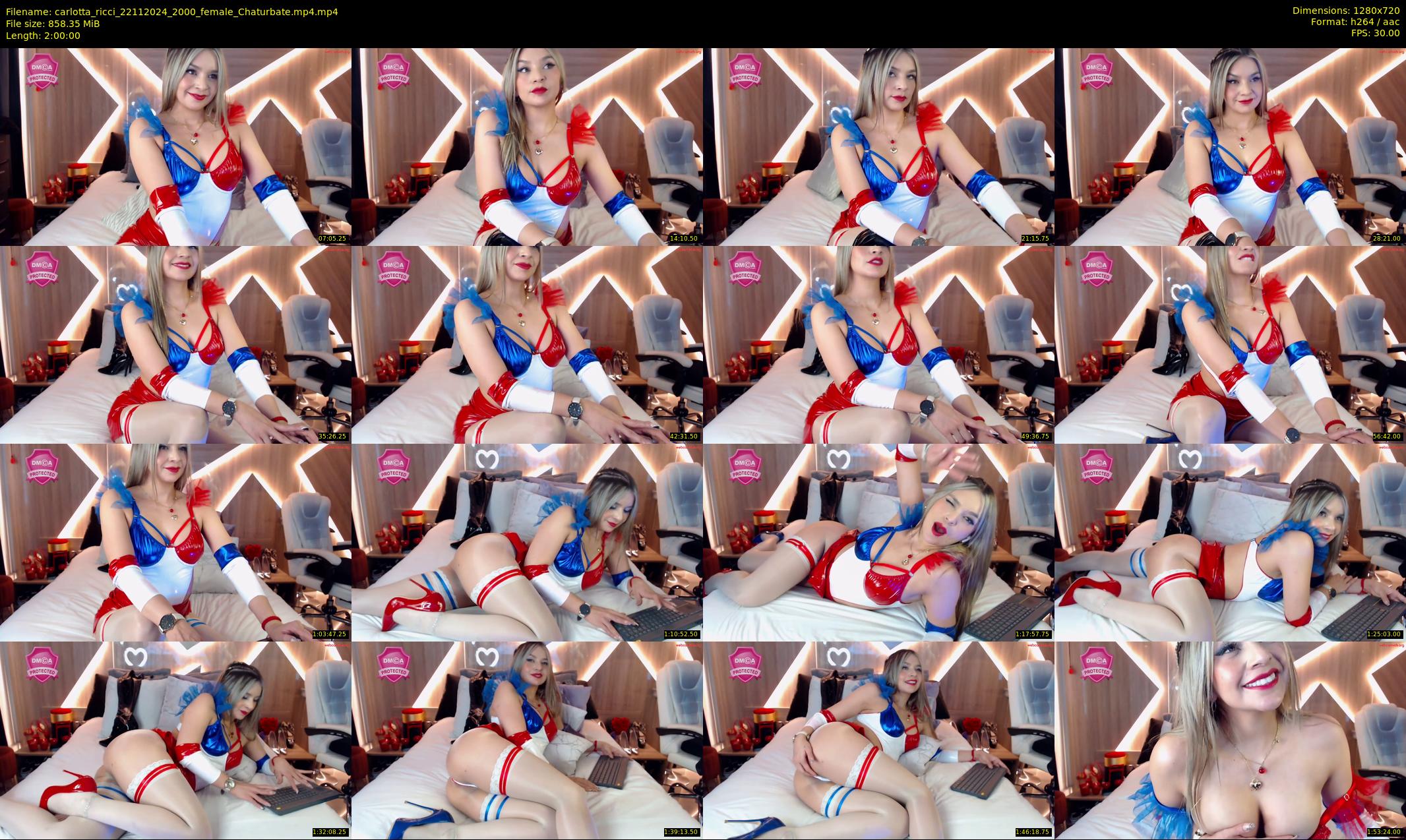 carlotta_ricci — 120 minute Chaturbate female cam show recording, 720p, Nov 22, 2024