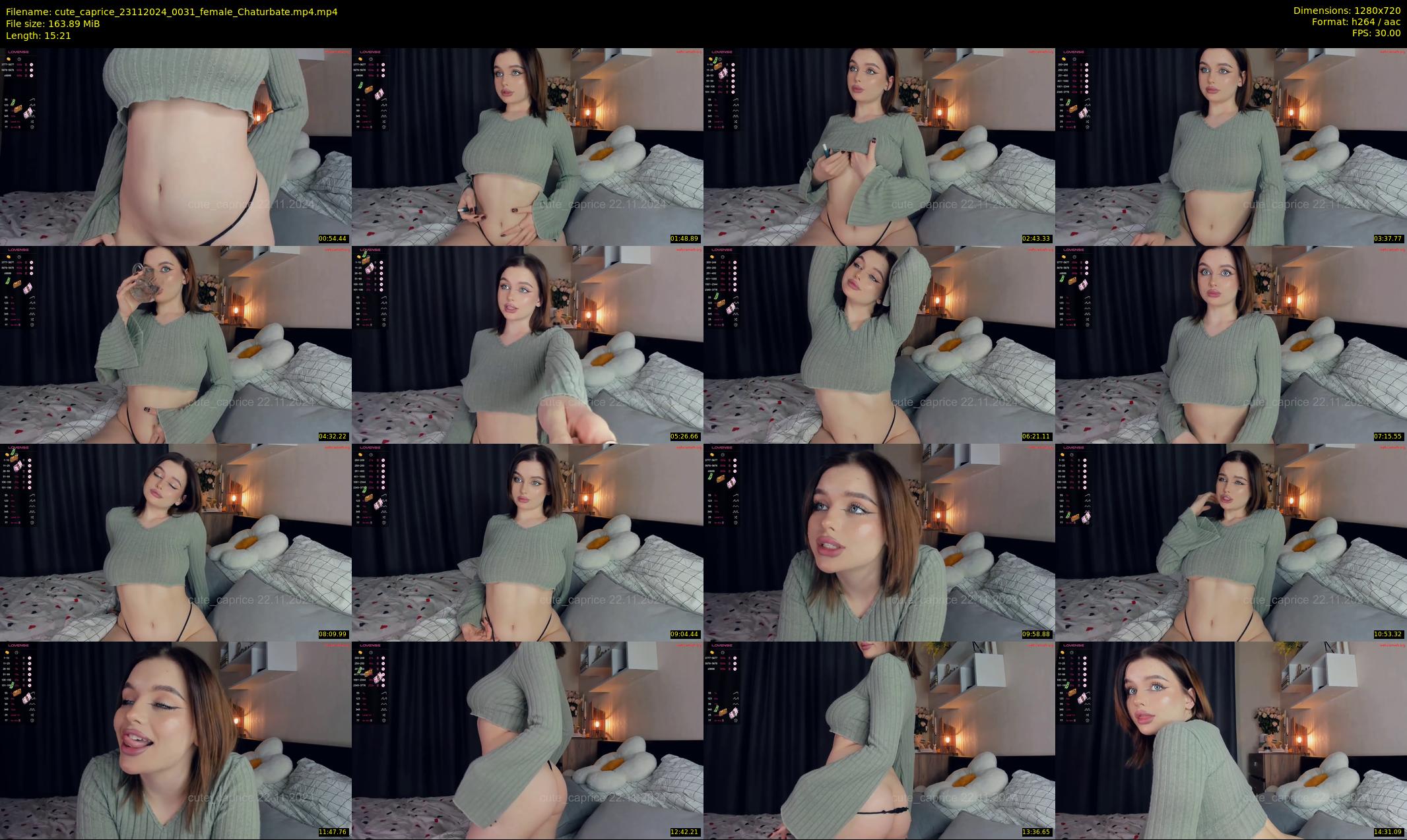 cute_caprice — 16 minute Chaturbate female cam show recording, 720p, Nov 23, 2024