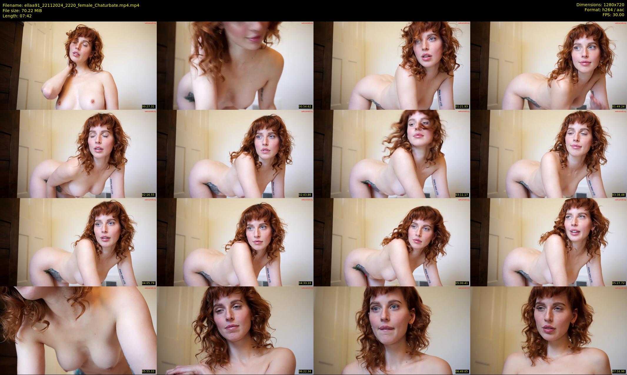 ellaa91 — 8 minute Chaturbate female cam show recording, 720p, Nov 22, 2024