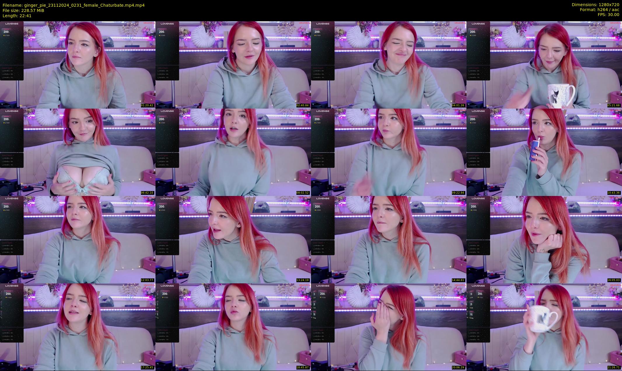 ginger_pie — 23 minute Chaturbate female cam show recording, 720p, Nov 23, 2024