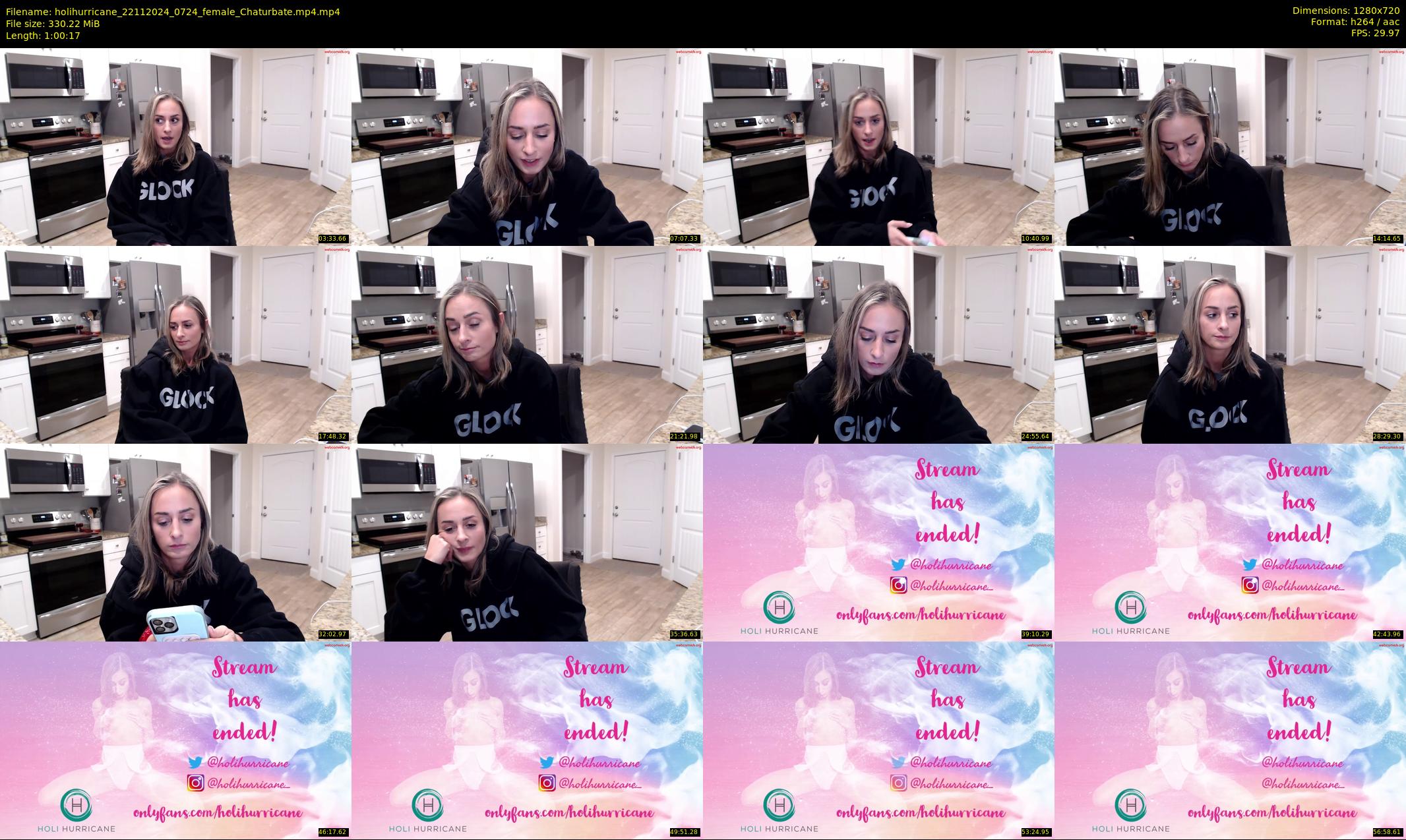 holihurricane — 61 minute Chaturbate female cam show recording, 720p, Nov 22, 2024