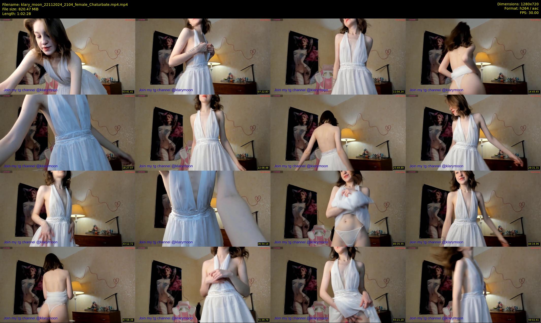 klary_moon — 63 minute Chaturbate female cam show recording, 720p, Nov 22, 2024