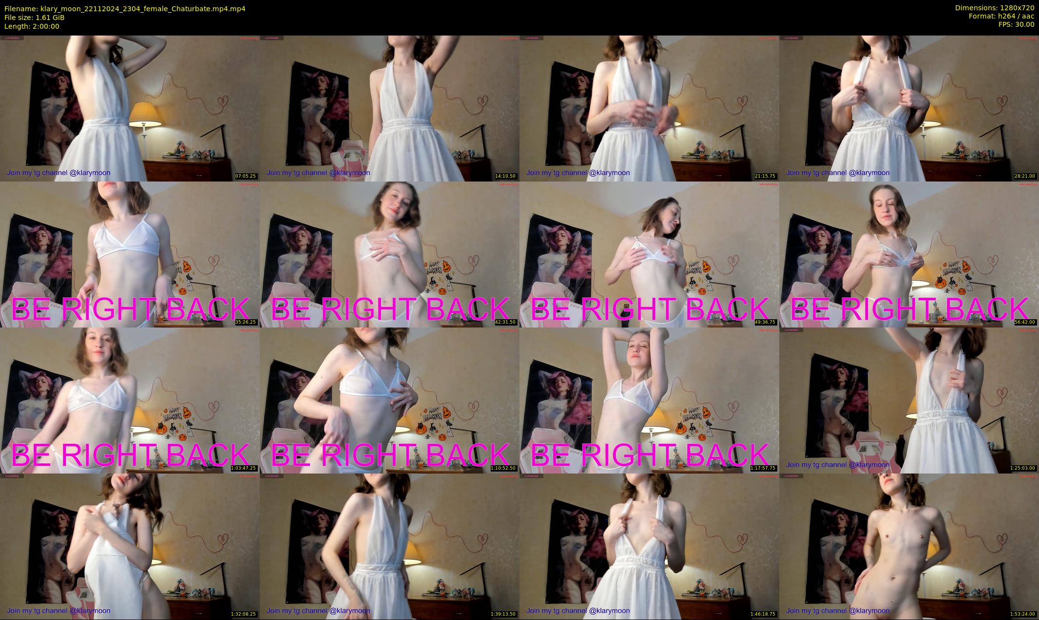 klary_moon — 120 minute Chaturbate female cam show recording, 720p, Nov 22, 2024