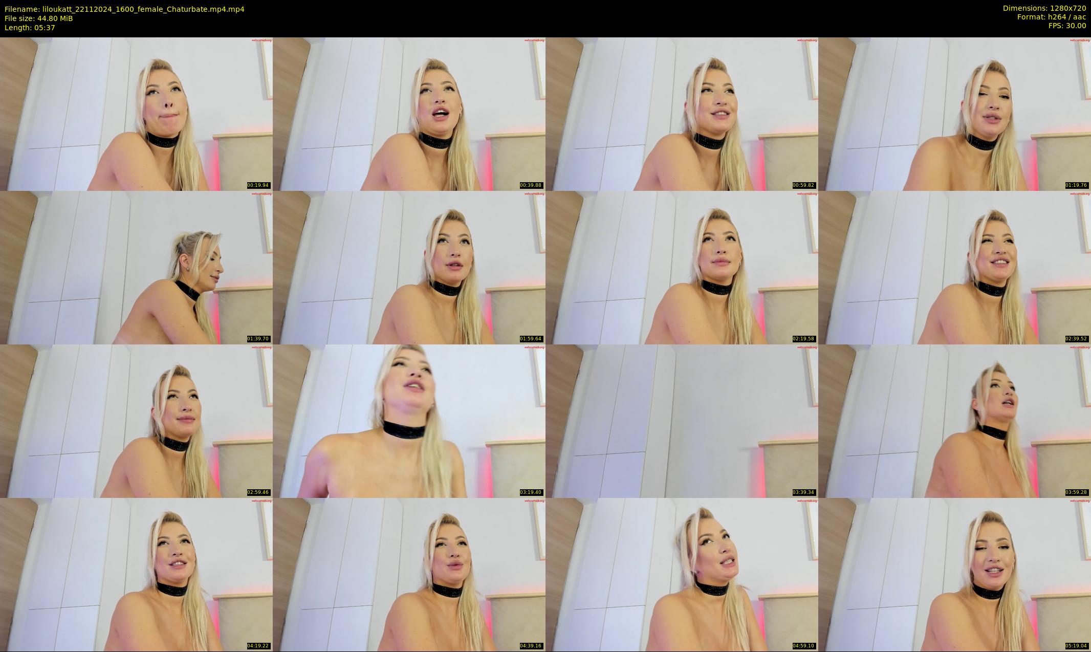 liloukatt — 6 minute Chaturbate female cam show recording, 720p, Nov 22, 2024