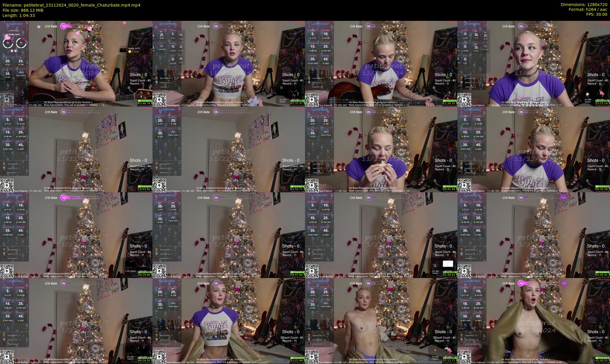 petitebrat — 65 minute Chaturbate female cam show recording, 720p, Nov 23, 2024