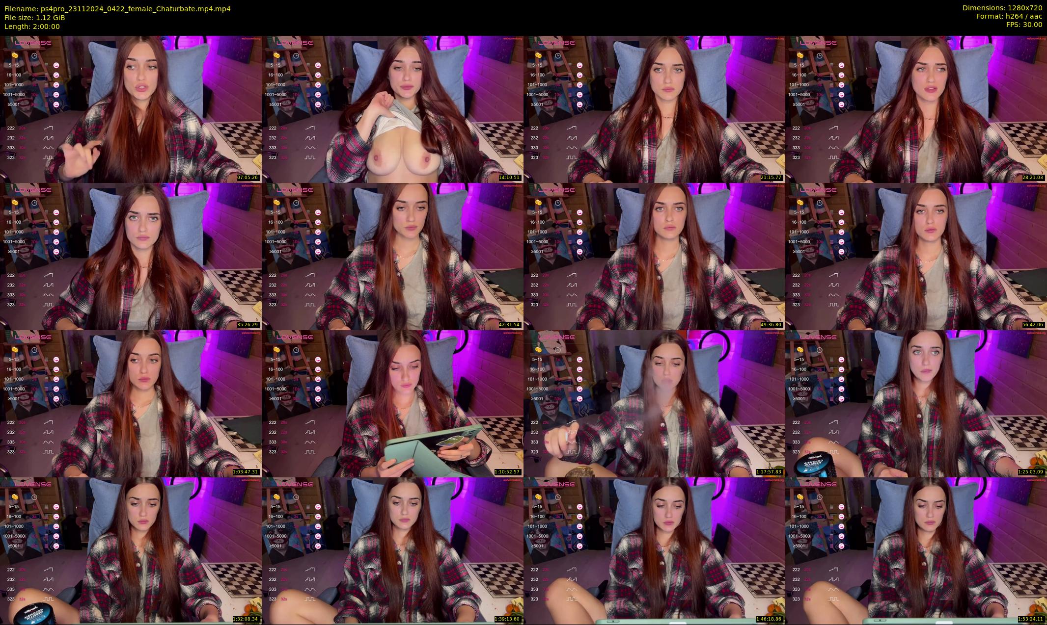 ps4pro — 120 minute Chaturbate female cam show recording, 720p, Nov 23, 2024