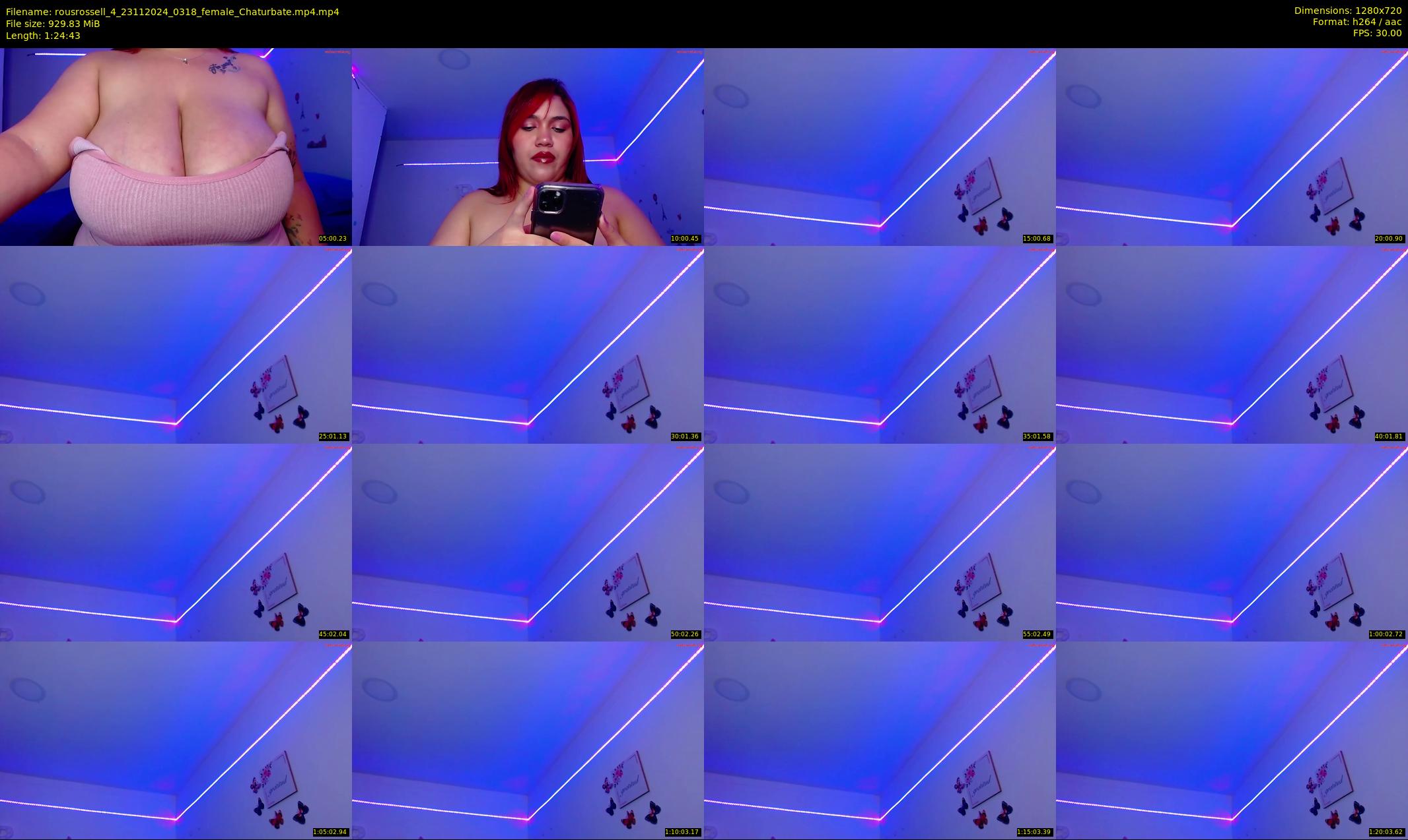 rousrossell_4 — 85 minute Chaturbate female cam show recording, 720p, Nov 23, 2024