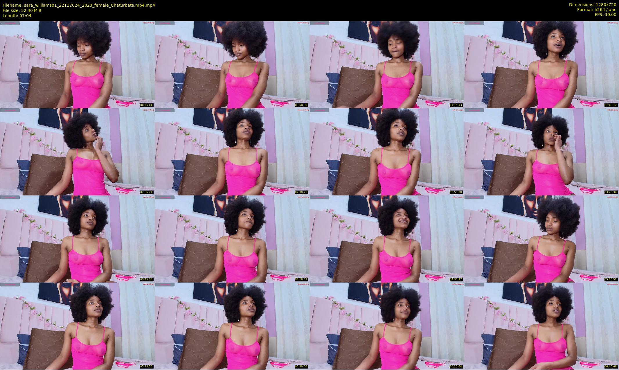 sara_williams01 — 8 minute Chaturbate female cam show recording, 720p, Nov 22, 2024