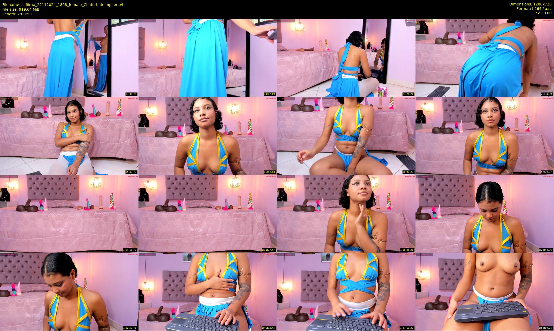 zafiiraa — 121 minute Chaturbate female cam show recording, 720p, Nov 22, 2024