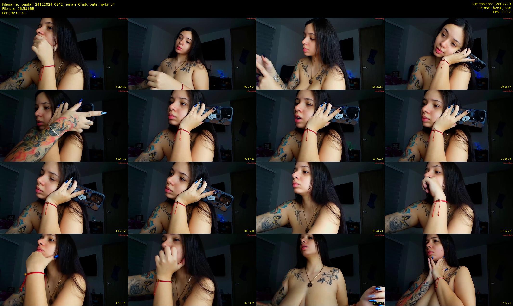 _paulah — 3 minute Chaturbate female cam show recording, 720p, Nov 24, 2024