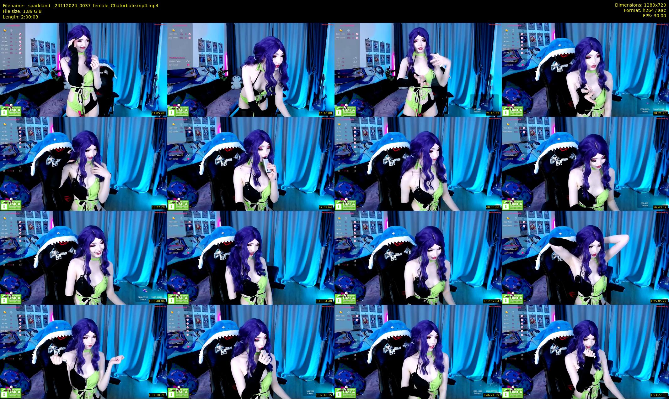 _sparkland_ — 121 minute Chaturbate female cam show recording, 720p, Nov 24, 2024