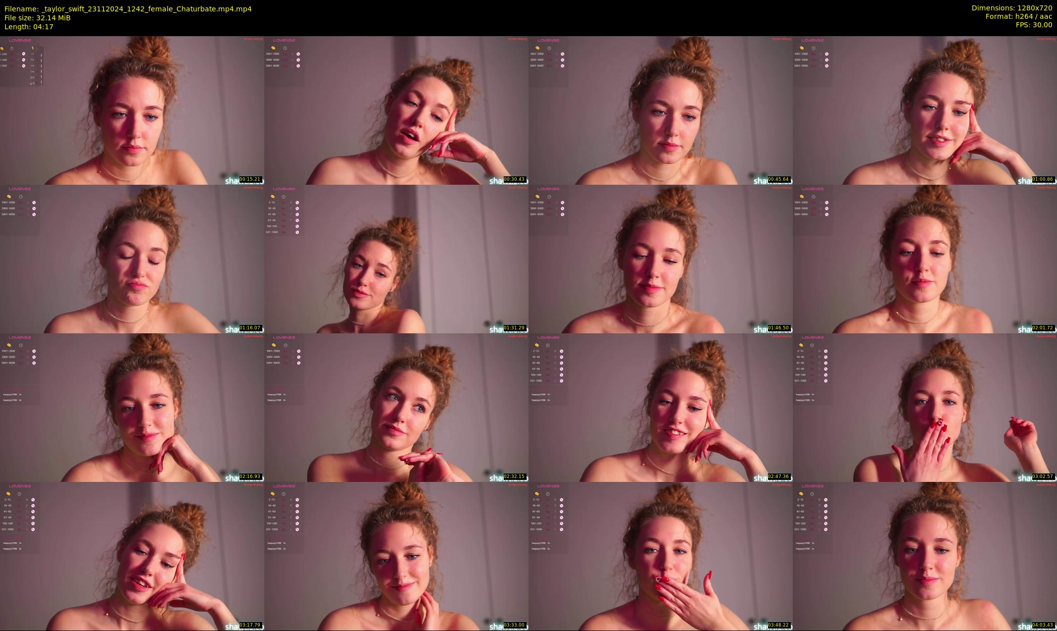 _taylor_swift — 5 minute Chaturbate female cam show recording, 720p, Nov 23, 2024