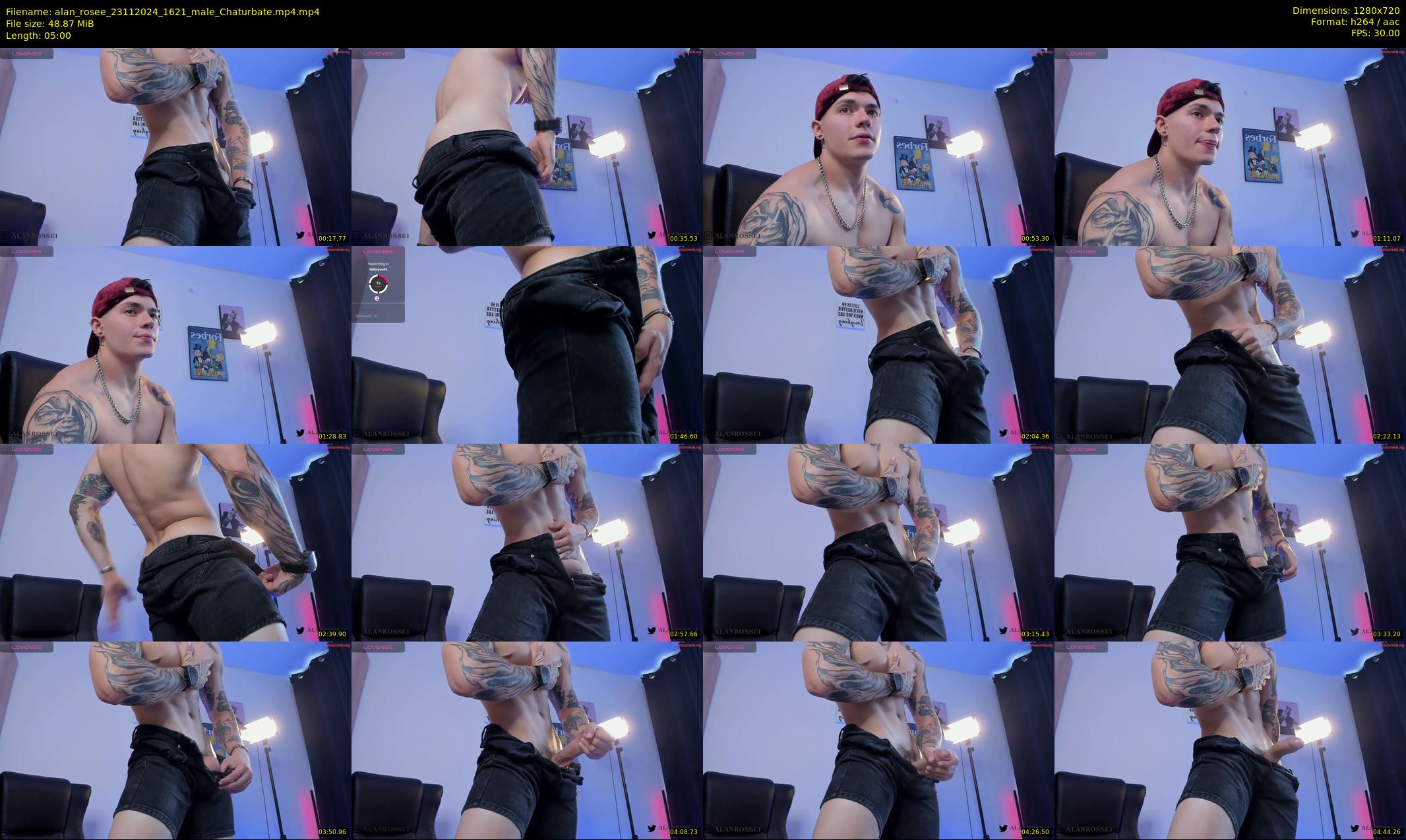 alan_rosee — 5 minute Chaturbate male cam show recording, 720p, Nov 23, 2024