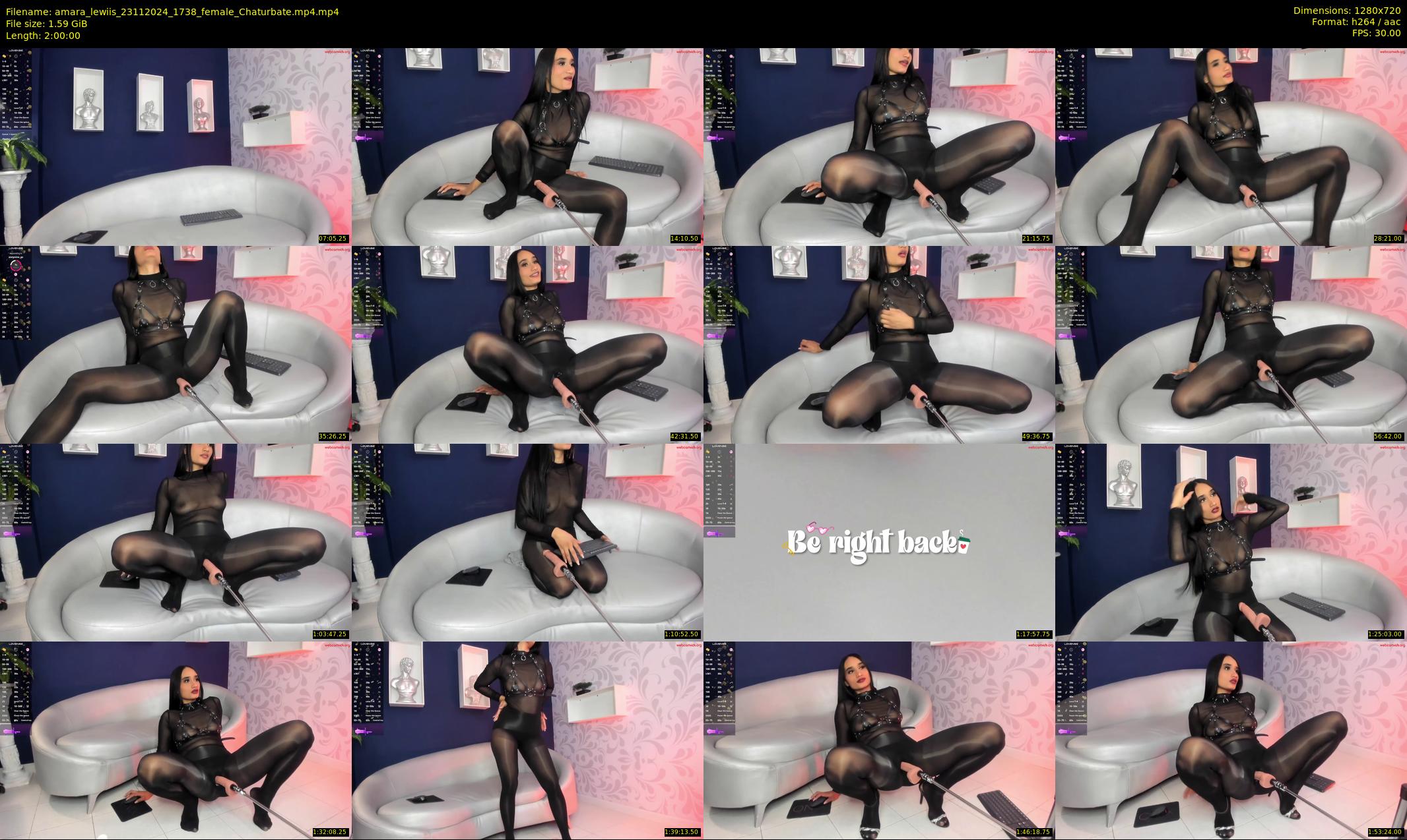 amara_lewiis — 120 minute Chaturbate female cam show recording, 720p, Nov 23, 2024