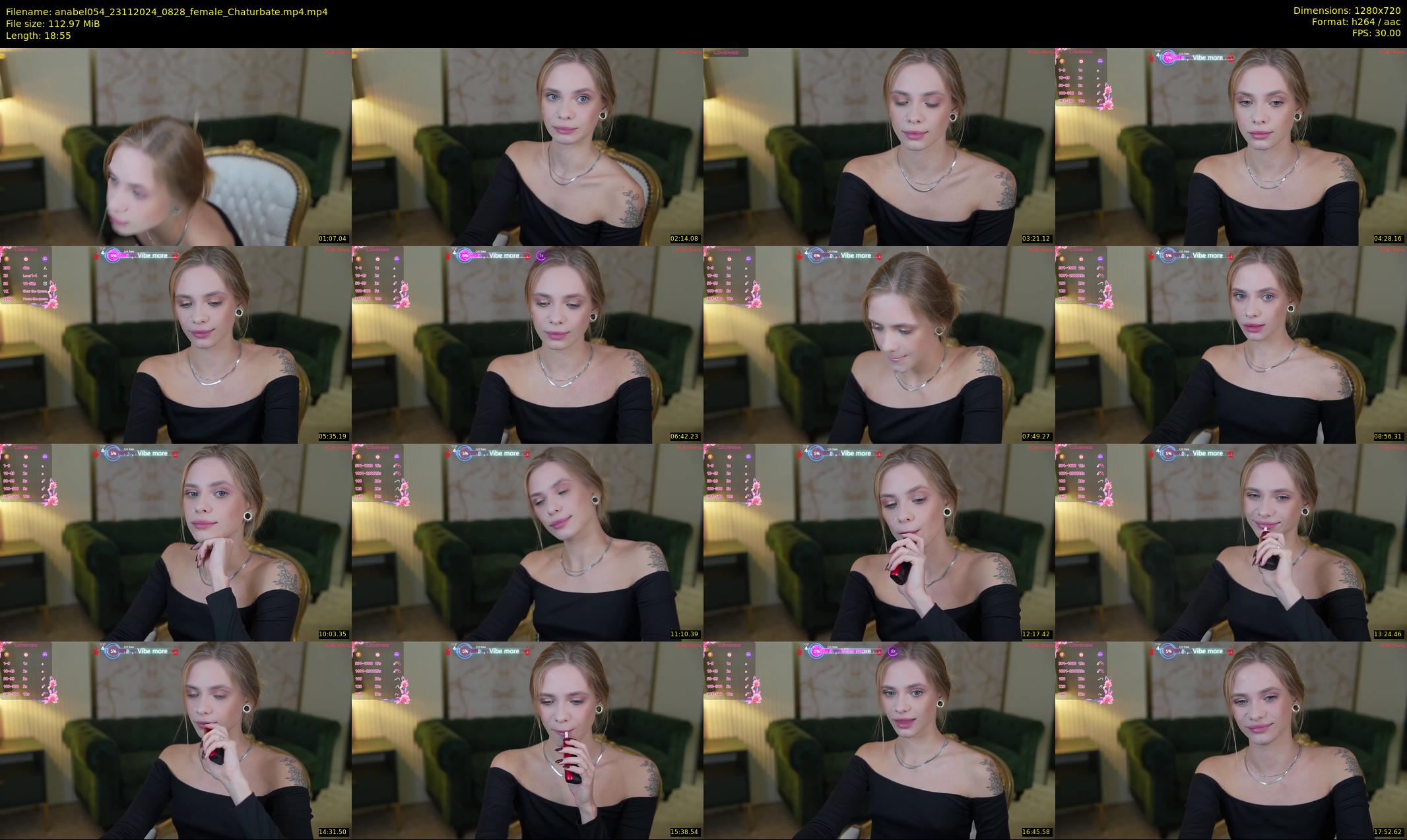 anabel054 — 19 minute Chaturbate female cam show recording, 720p, Nov 23, 2024