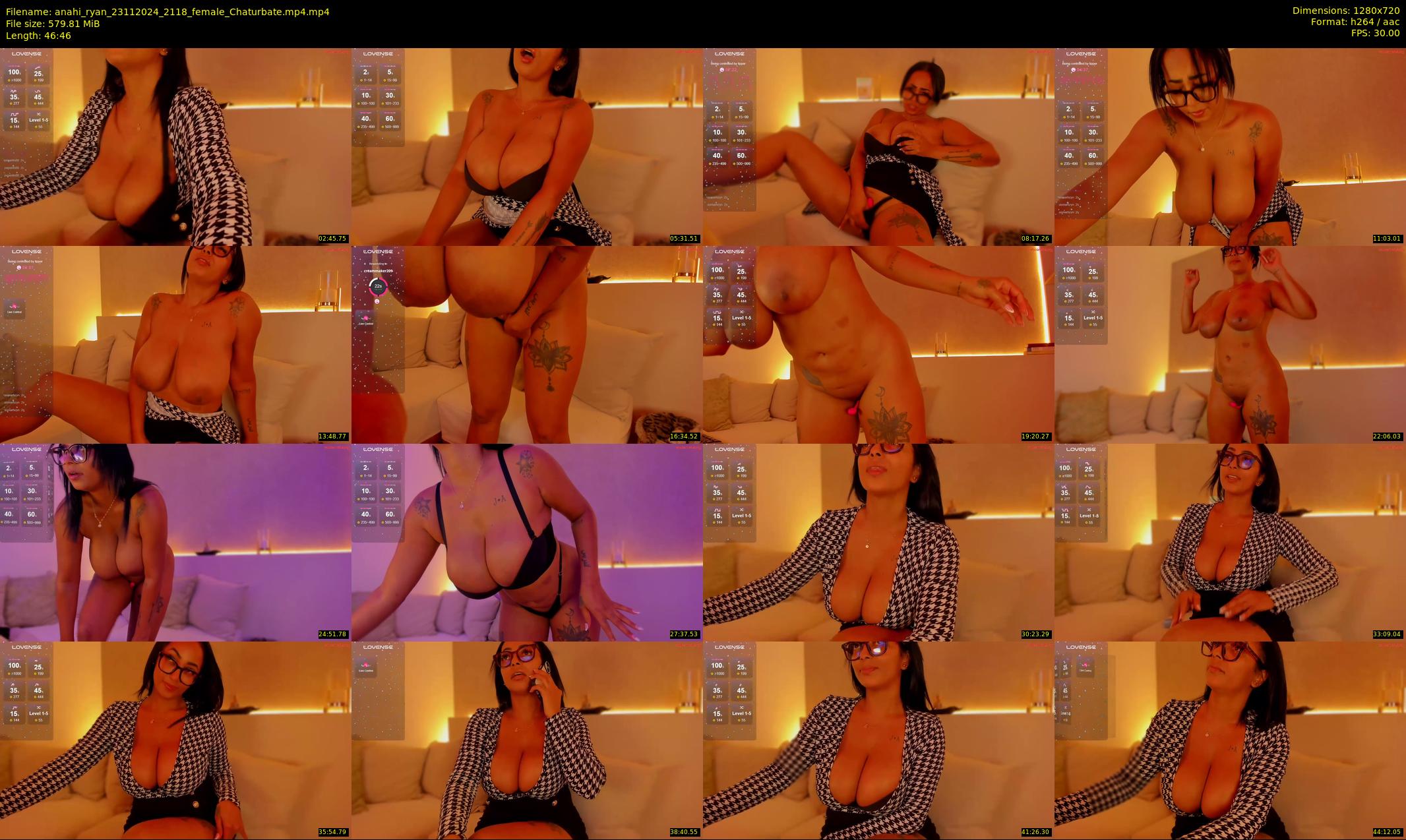 anahi_ryan — 47 minute Chaturbate female cam show recording, 720p, Nov 23, 2024