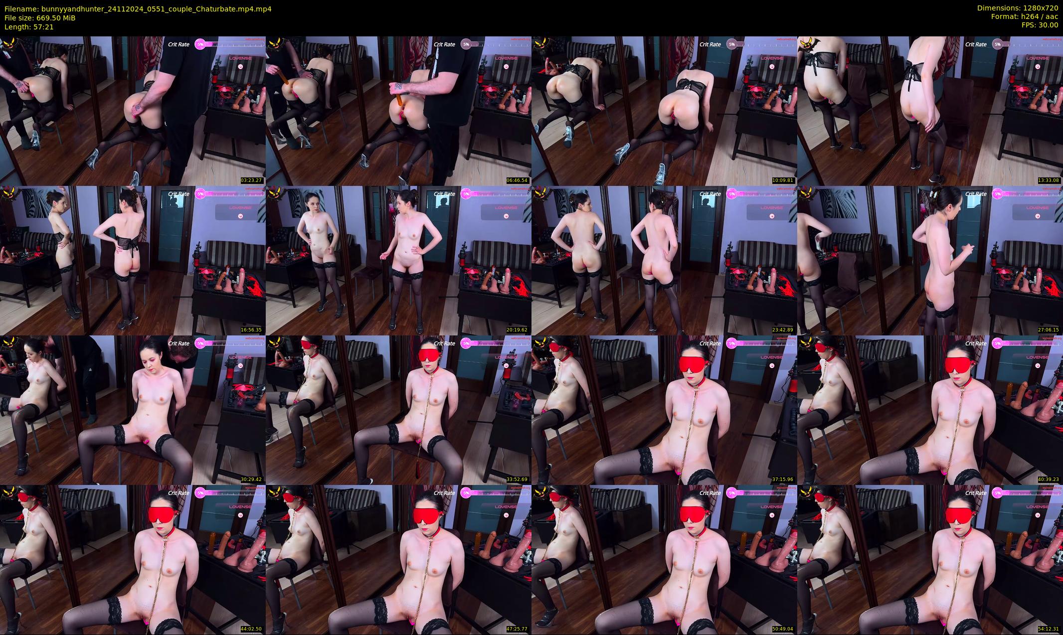 bunnyyandhunter — 58 minute Chaturbate couple cam show recording, 720p, Nov 24, 2024