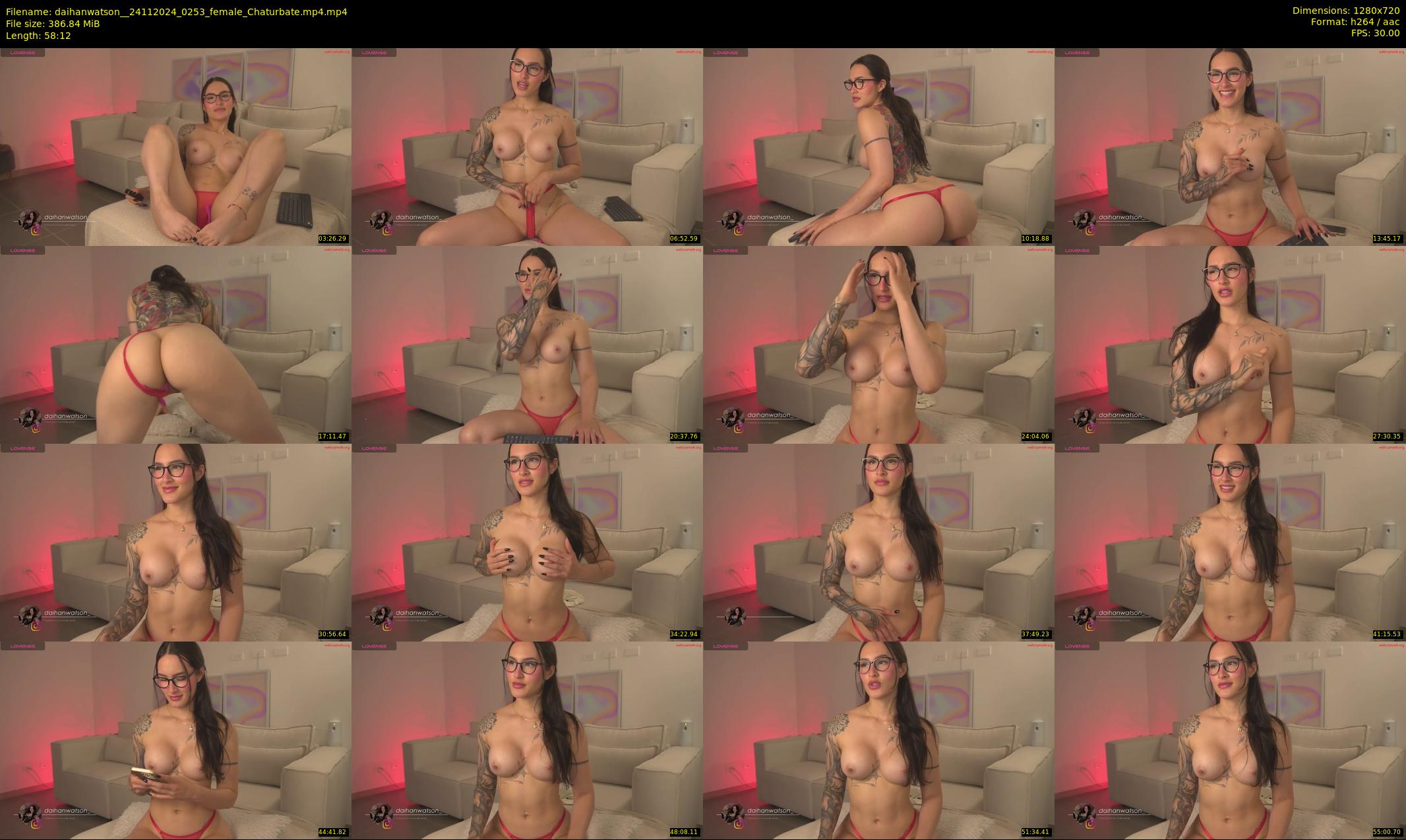 daihanwatson_ — 59 minute Chaturbate female cam show recording, 720p, Nov 24, 2024