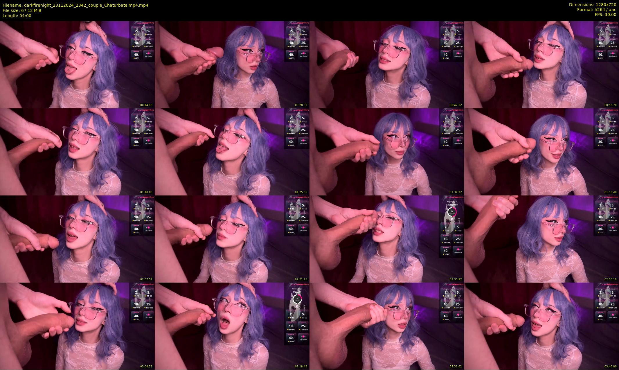 darkfirenight — 4 minute Chaturbate couple cam show recording, 720p, Nov 23, 2024